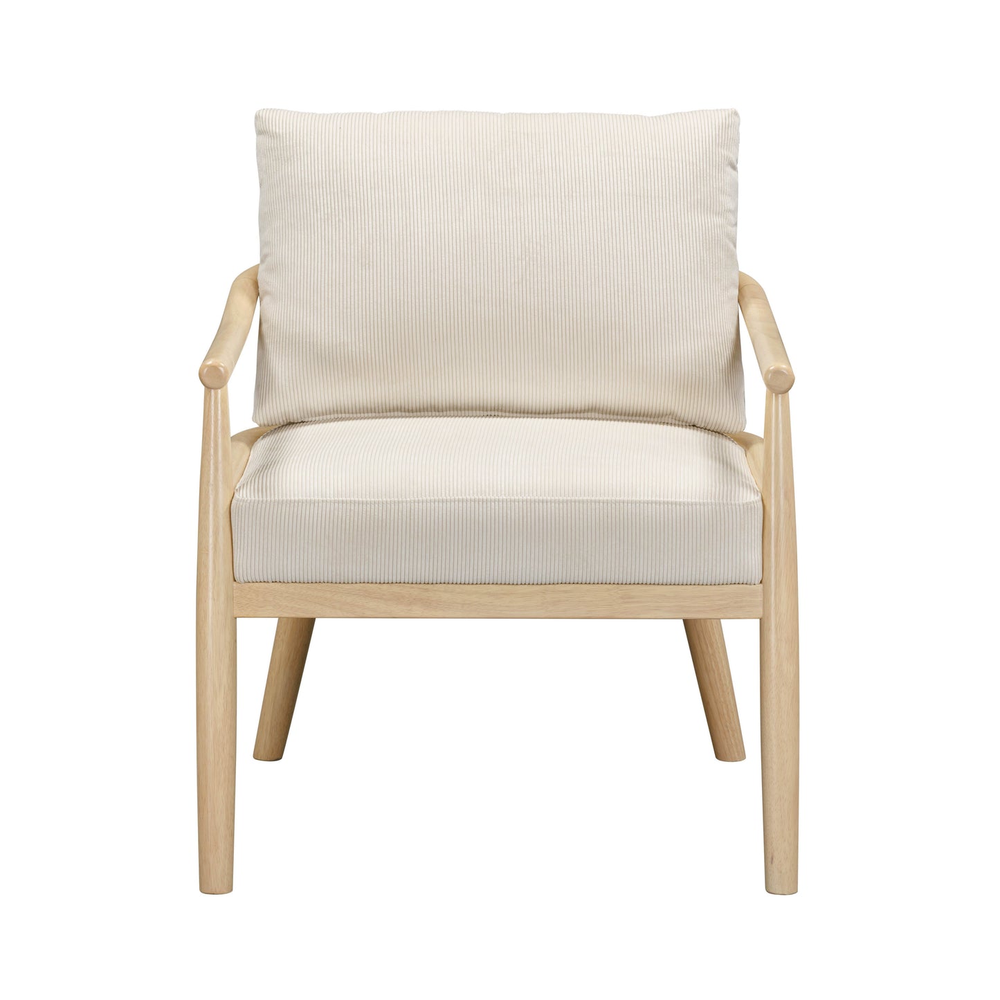 Dixie Cream Performance Corduroy Accent Chair Cream by Tov Furniture