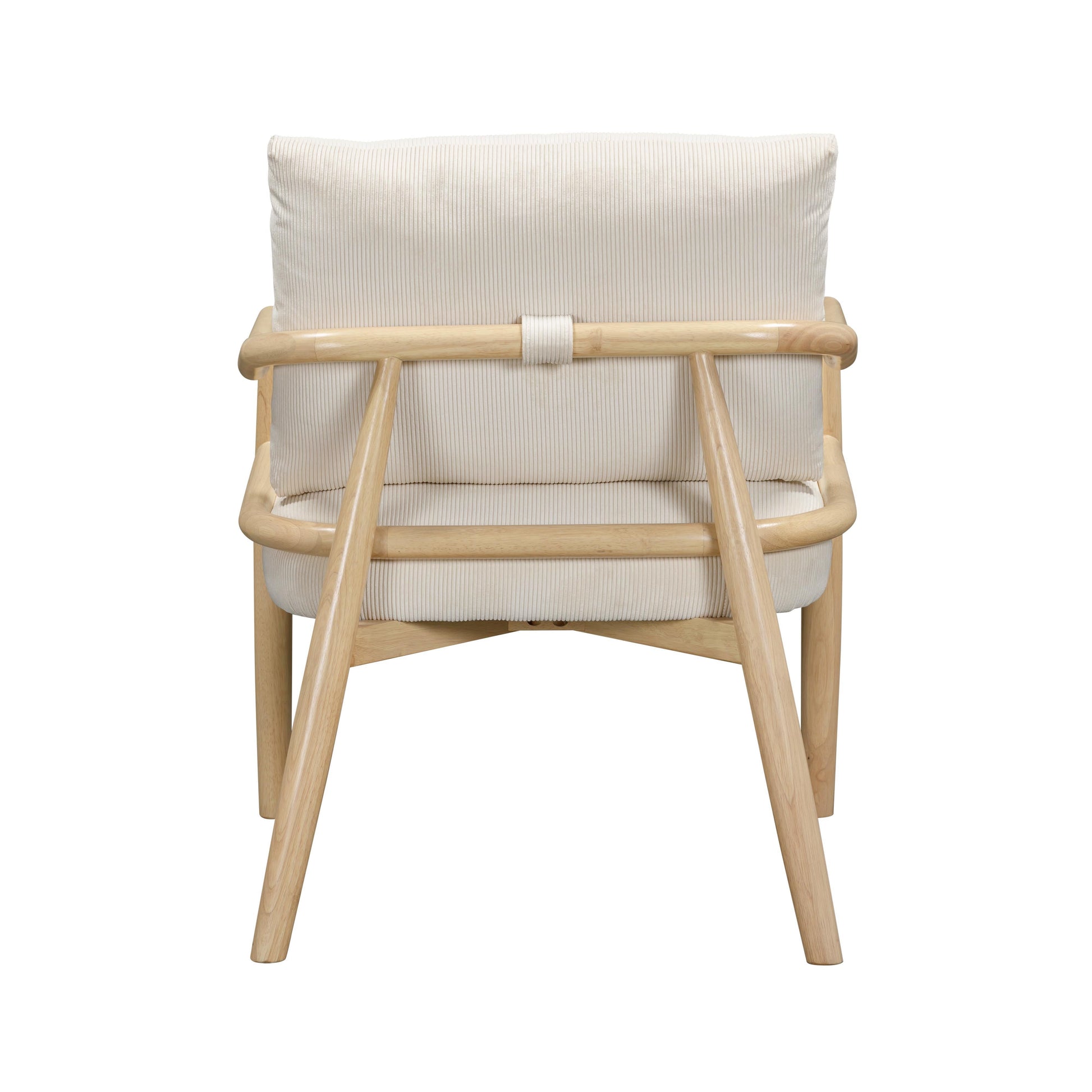 Dixie Cream Performance Corduroy Accent Chair Cream by Tov Furniture