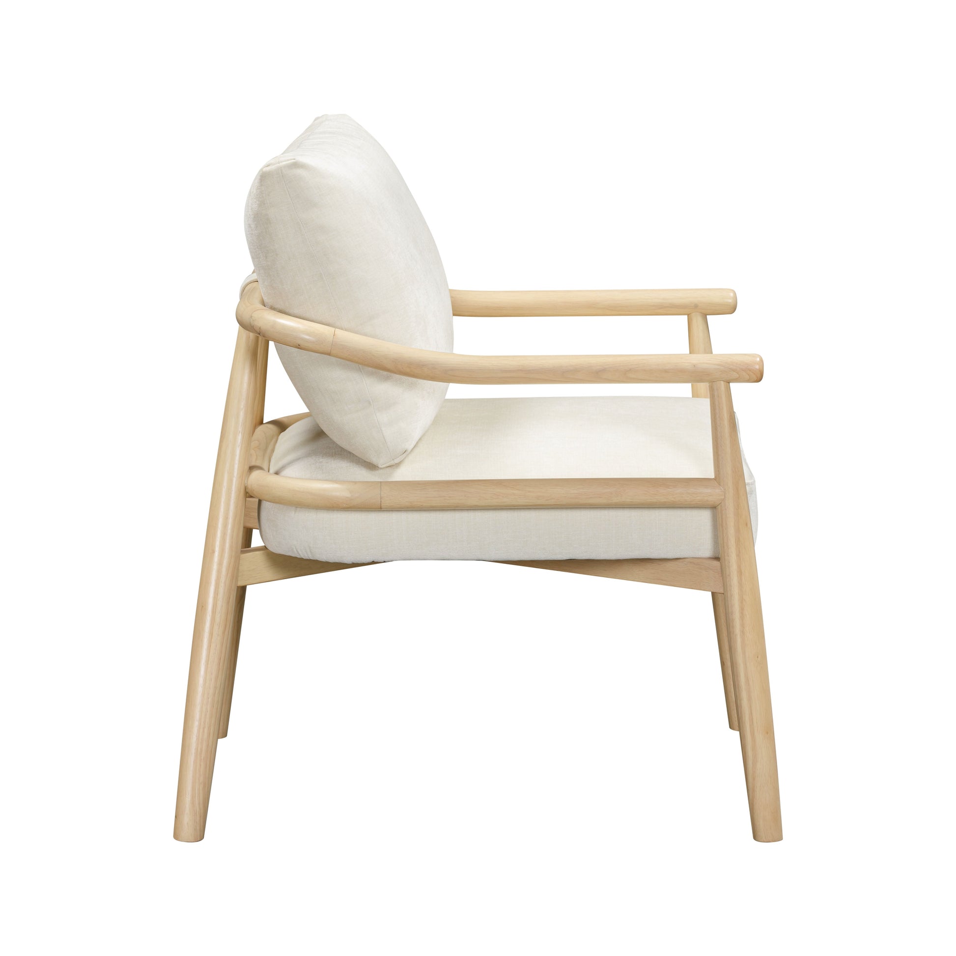 Dixie Performance Chenille Velvet Accent Chair Cream by Tov Furniture