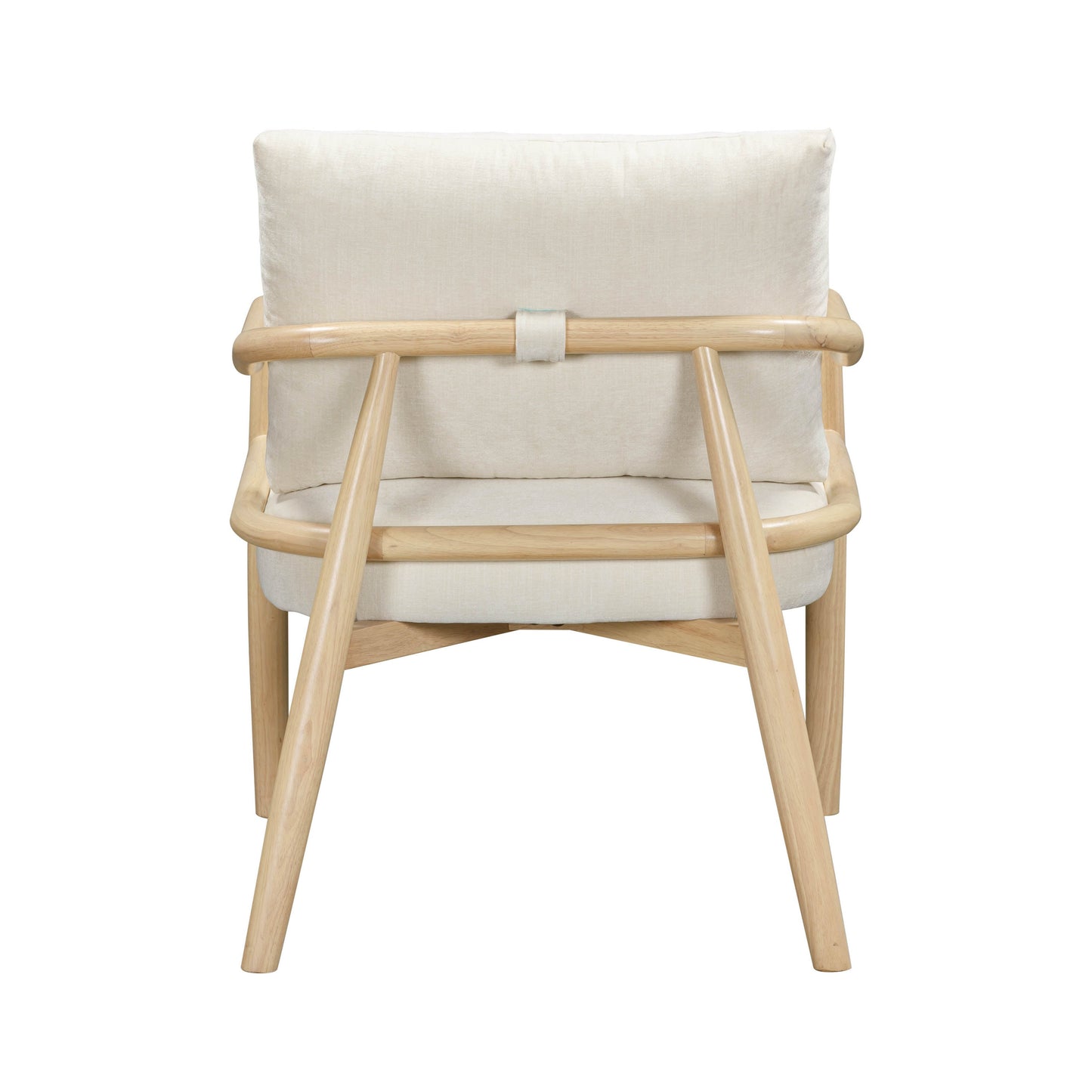 Dixie Performance Chenille Velvet Accent Chair Cream by Tov Furniture