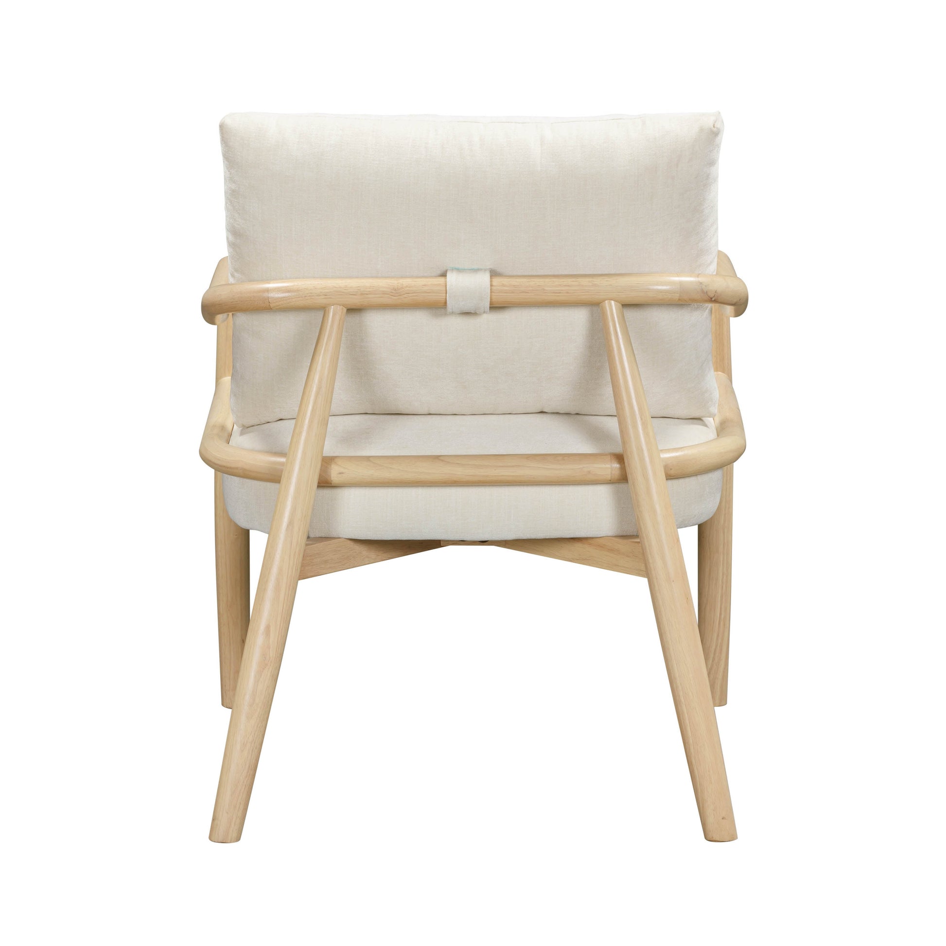 Dixie Performance Chenille Velvet Accent Chair Cream by Tov Furniture