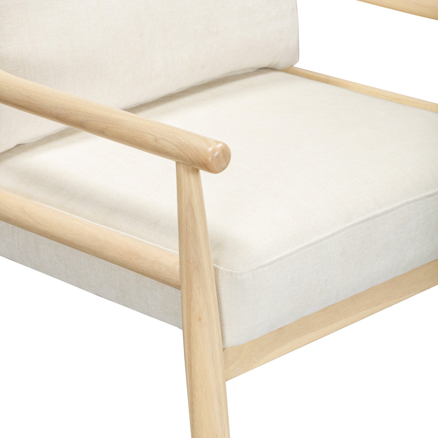 Dixie Performance Chenille Velvet Accent Chair Cream by Tov Furniture