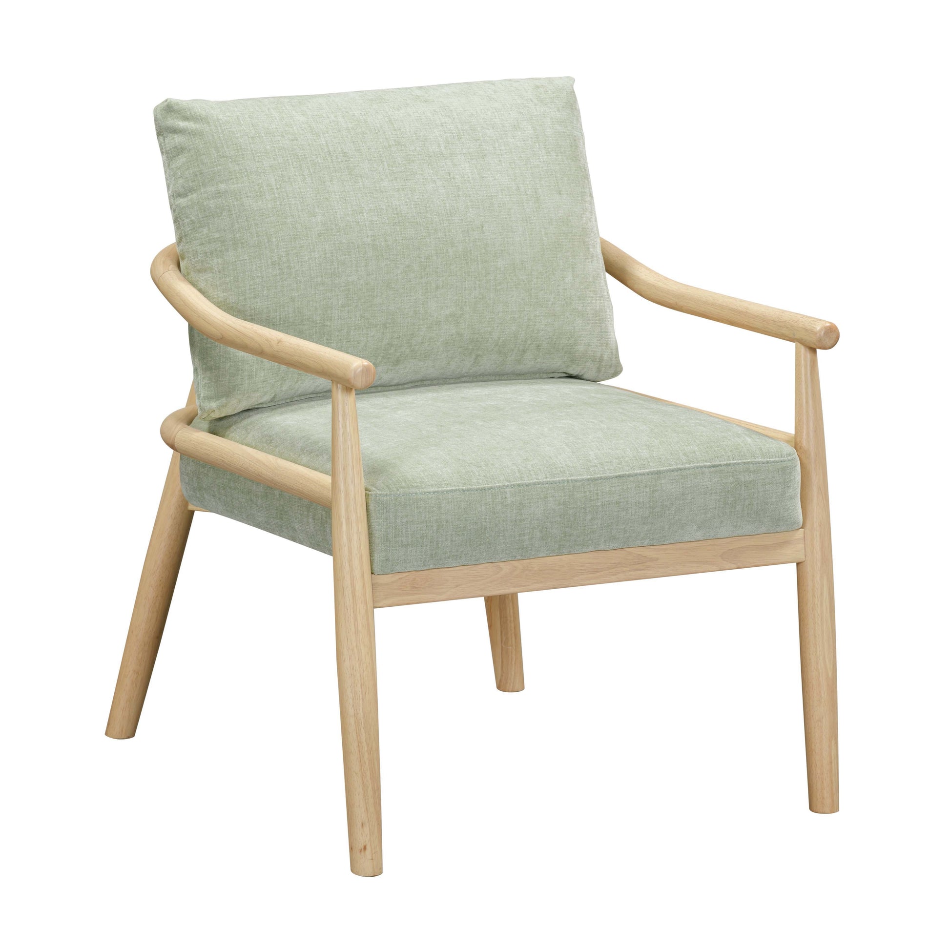 Dixie Performance Chenille Velvet Accent Chair Mint Green by Tov Furniture