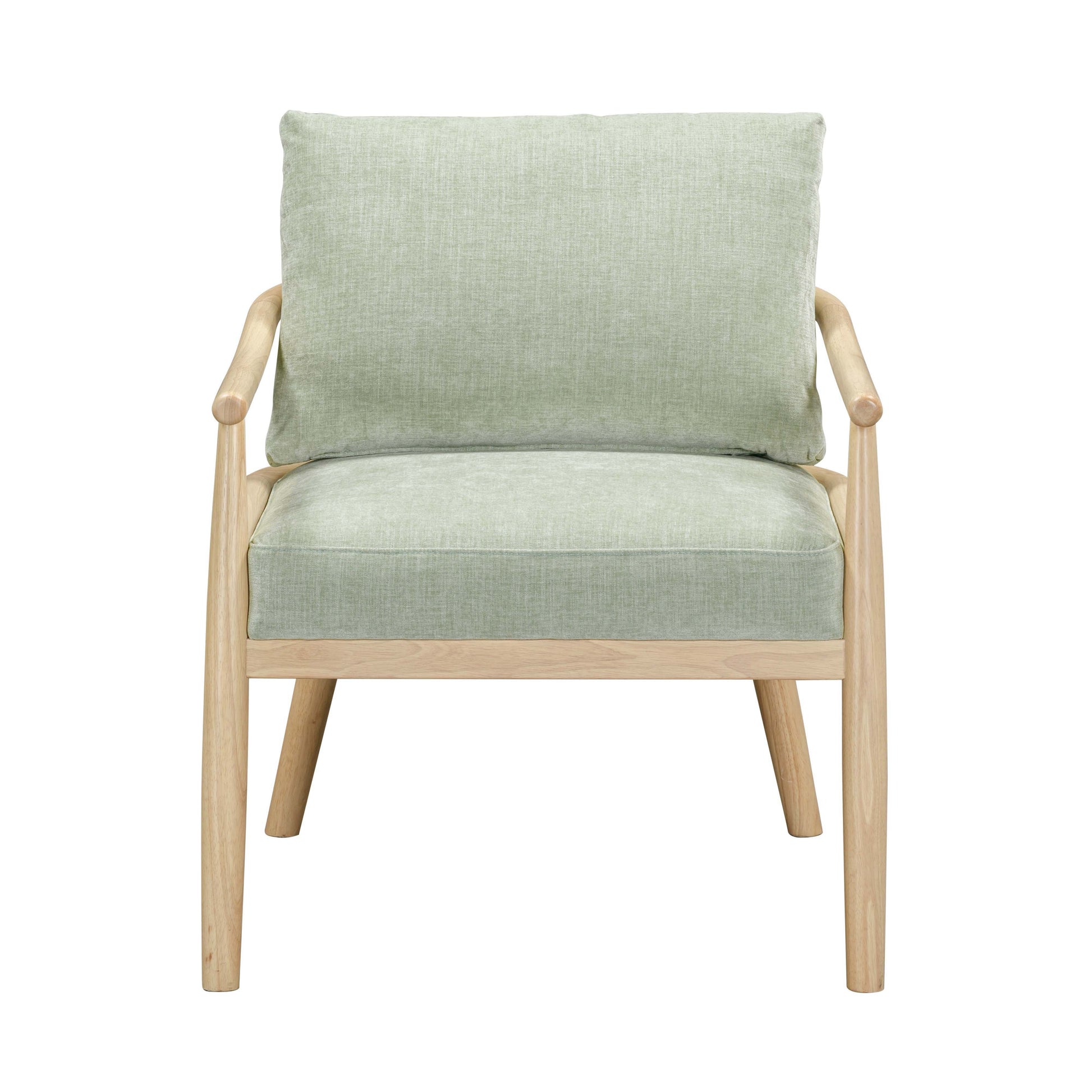 Dixie Performance Chenille Velvet Accent Chair Mint Green by Tov Furniture