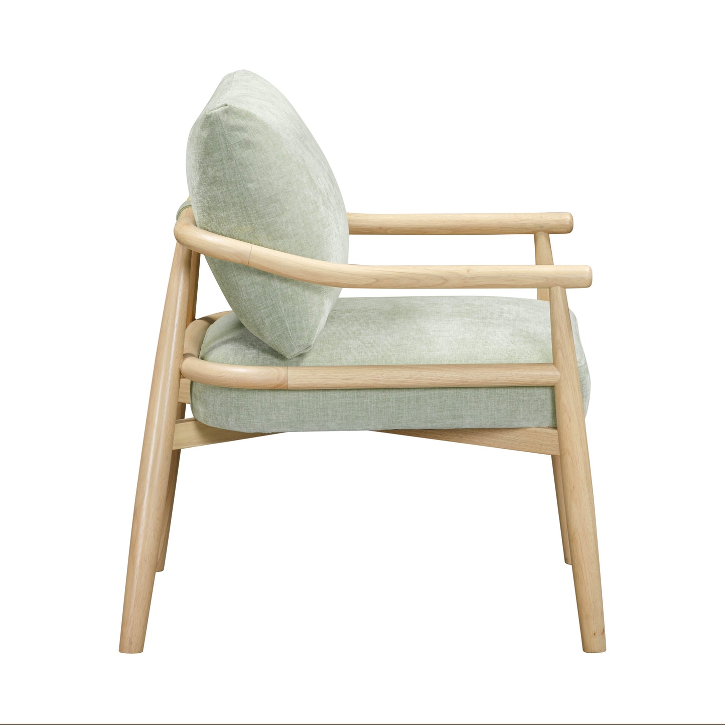 Dixie Performance Chenille Velvet Accent Chair Mint Green by Tov Furniture