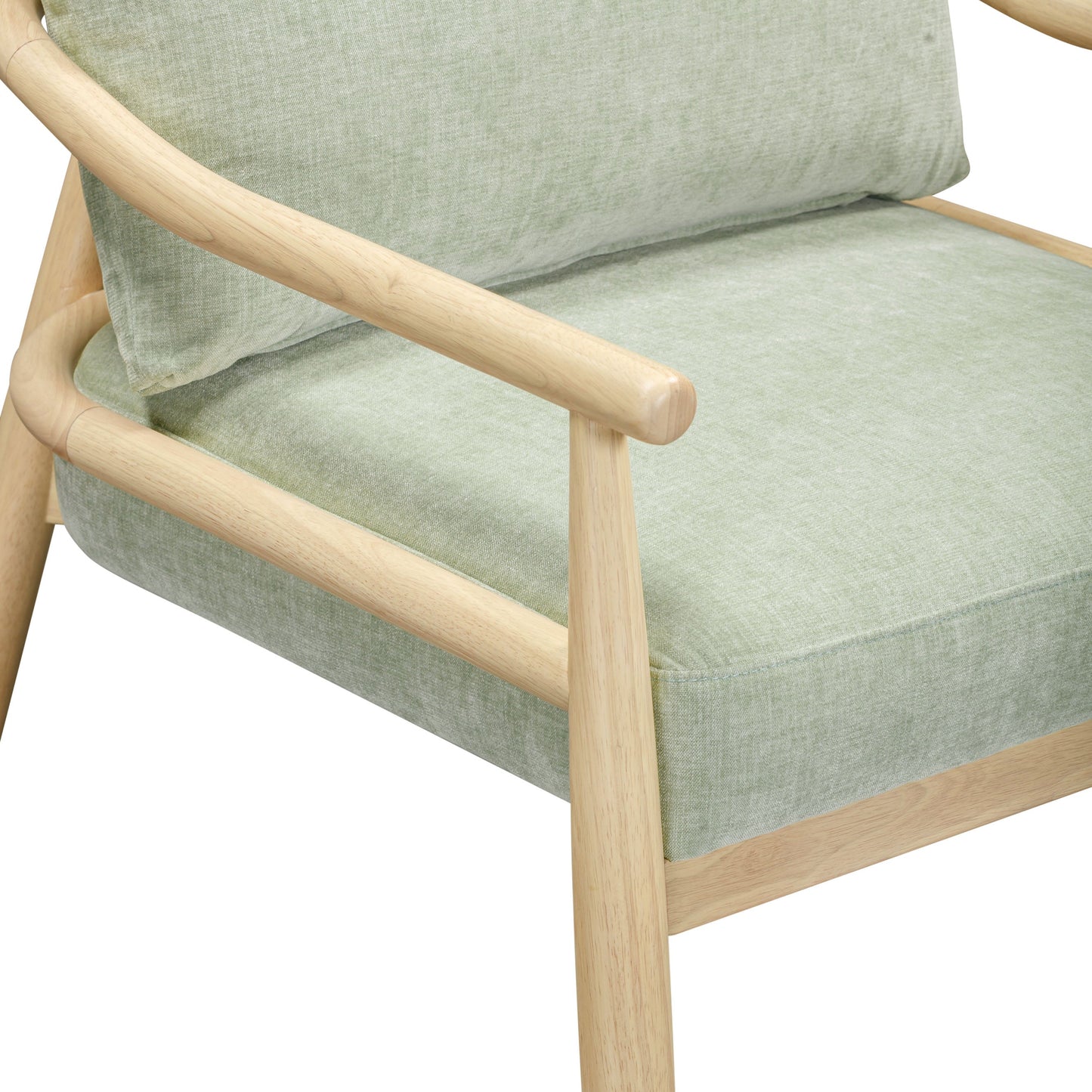 Dixie Performance Chenille Velvet Accent Chair Mint Green by Tov Furniture