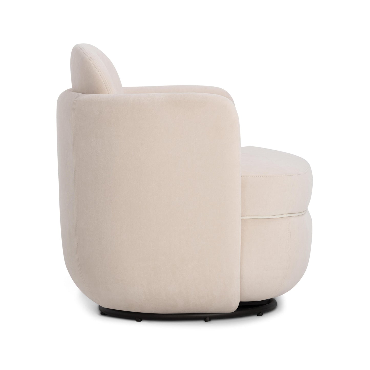 Wolfie Performance Velvet Swivel Accent Chair Blush by Tov Furniture