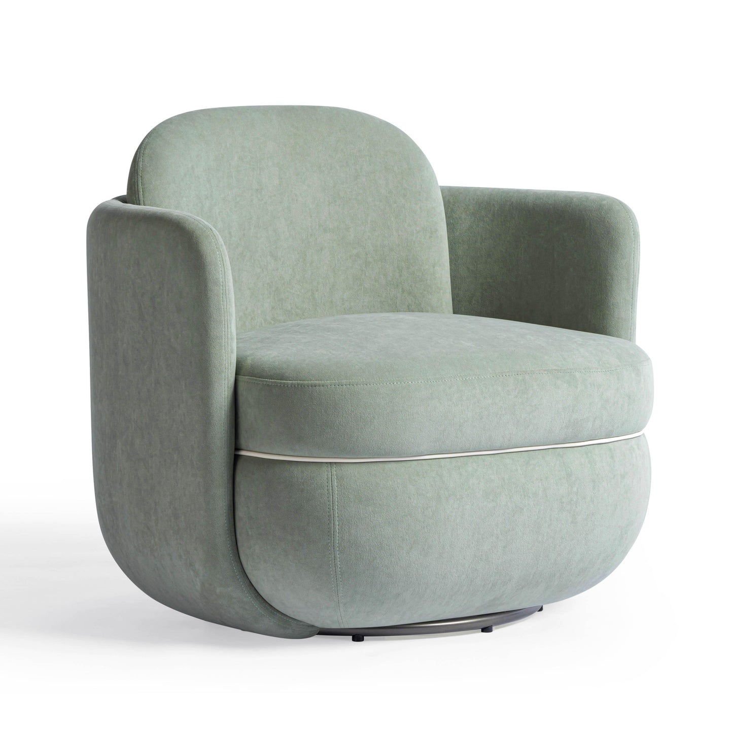 Wolfie Performance Velvet Swivel Accent Chair Mint Green by Tov Furniture