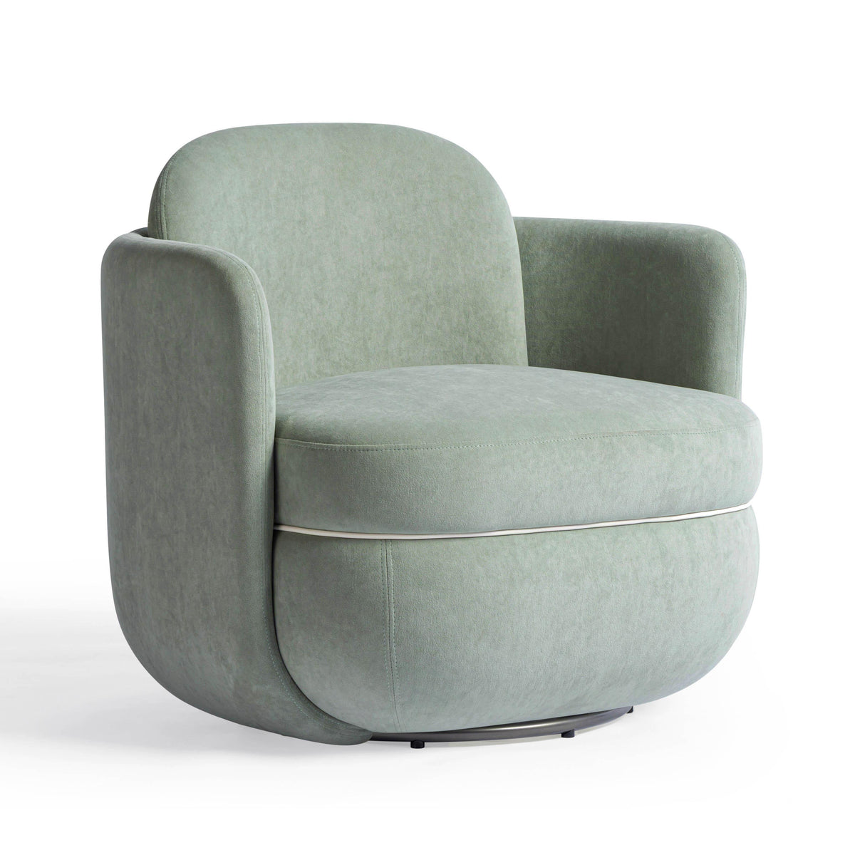 Wolfie Mint Green Performance Velvet Swivel Accent Chair by TOV Furniture – photo 1 of 8