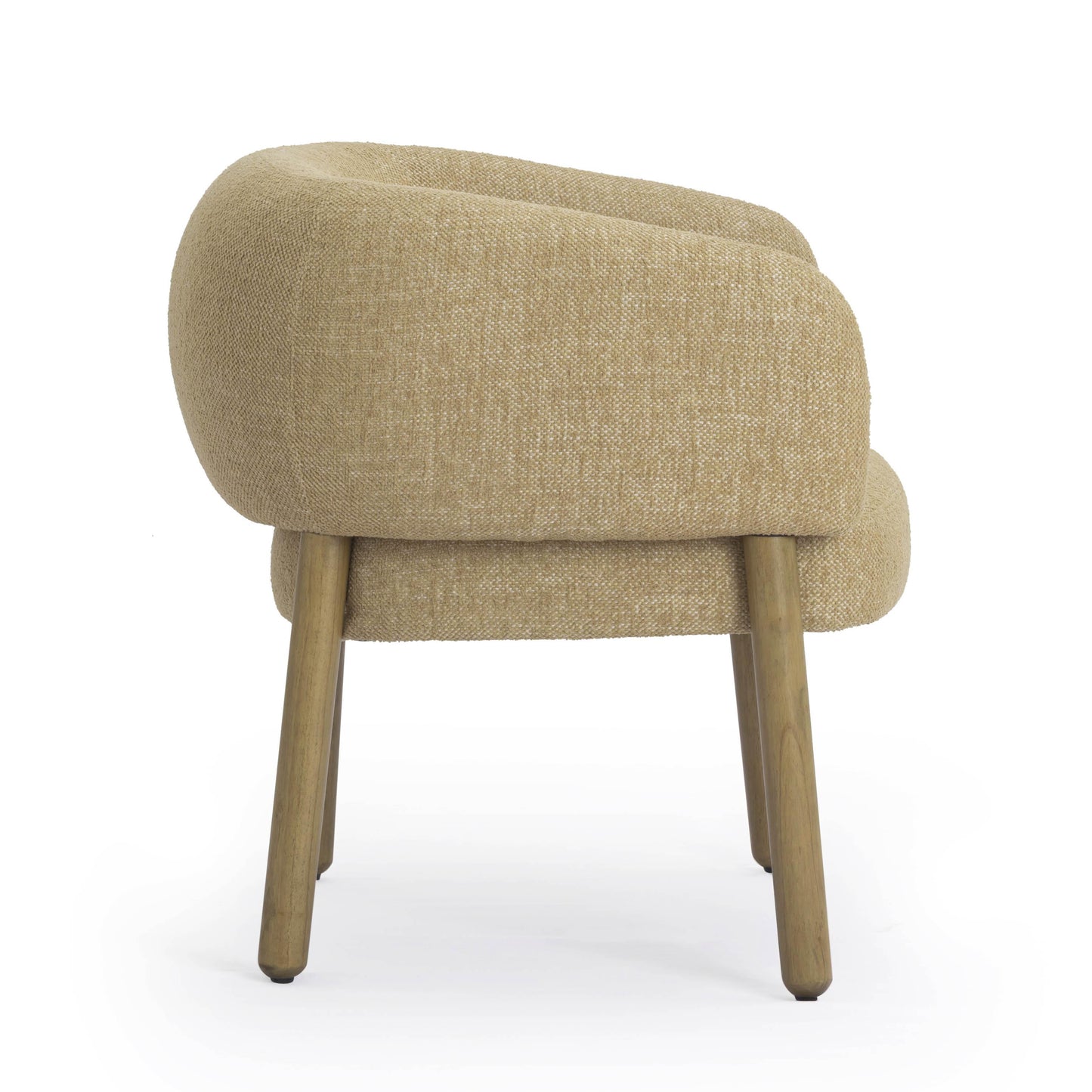 Foxy Textured Performance Fabric Accent Chair Honey by Tov Furniture