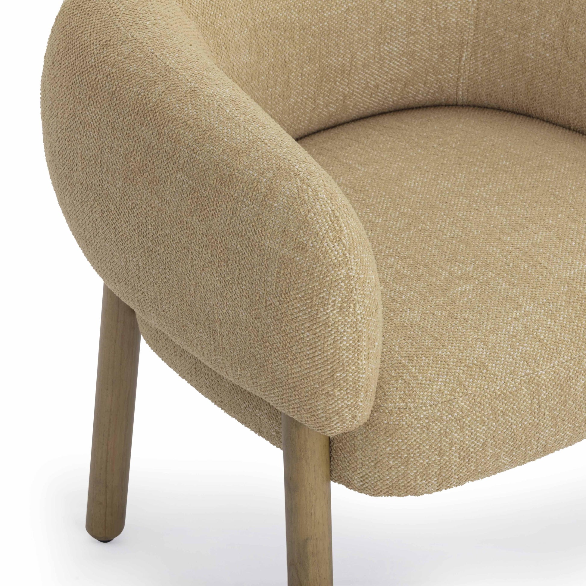 Foxy Textured Performance Fabric Accent Chair Honey by Tov Furniture