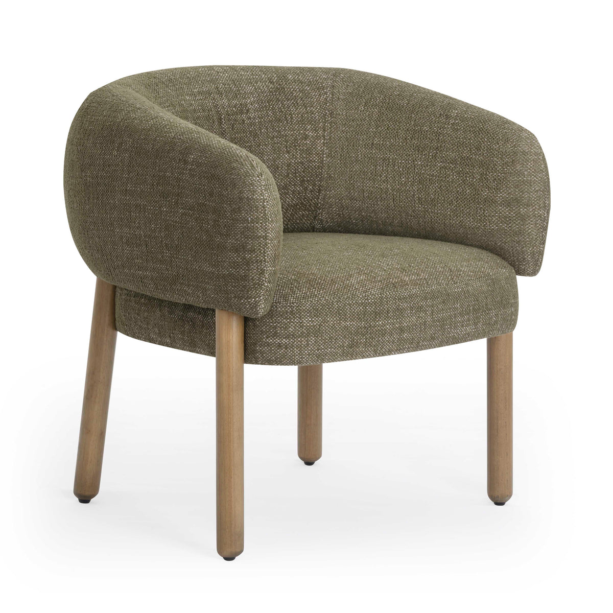 Foxy Olive Green Performance Textured Fabric Accent Chair by TOV Furniture – photo 1 of 7