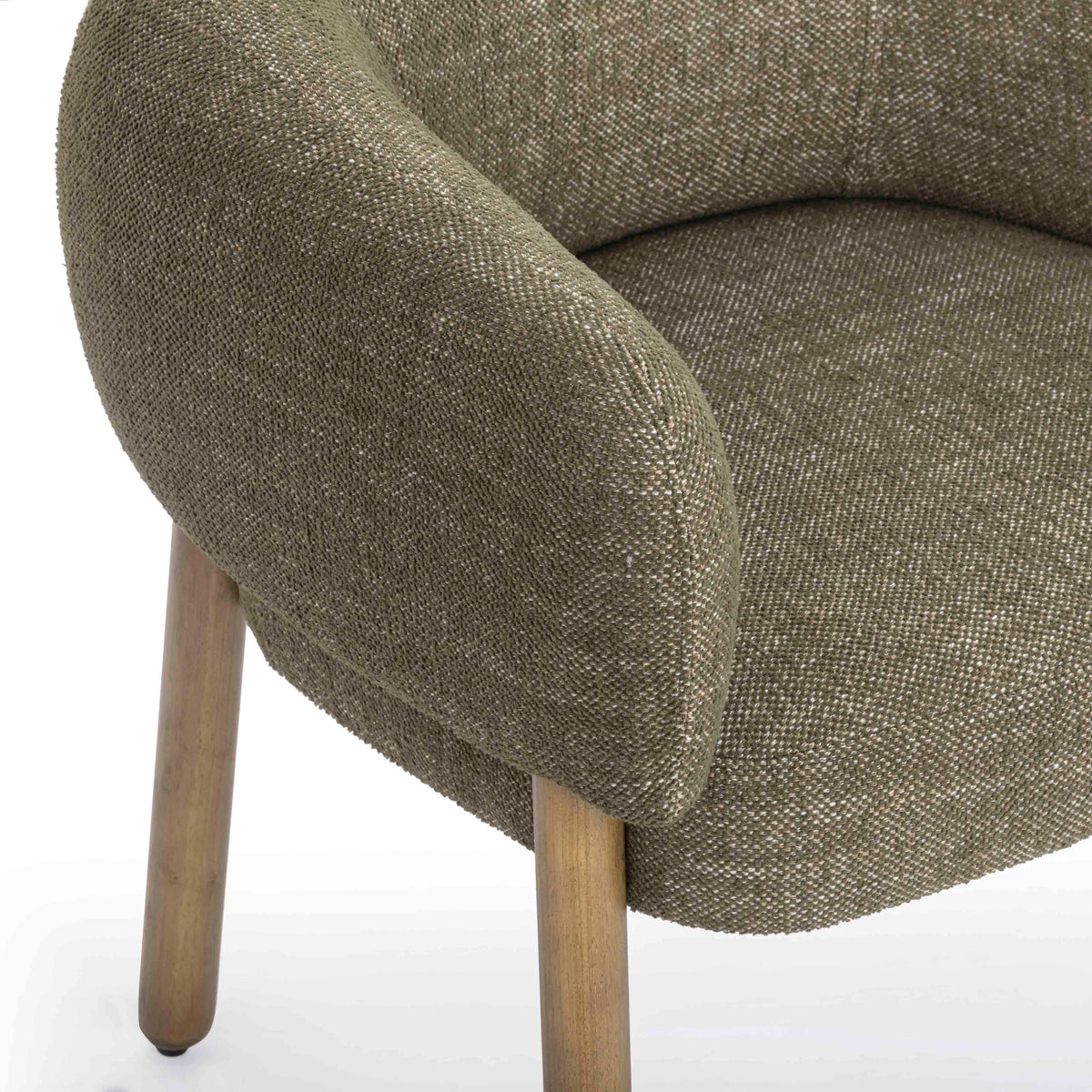 Foxy Olive Green Performance Textured Fabric Accent Chair by TOV Furniture – photo 6 of 7