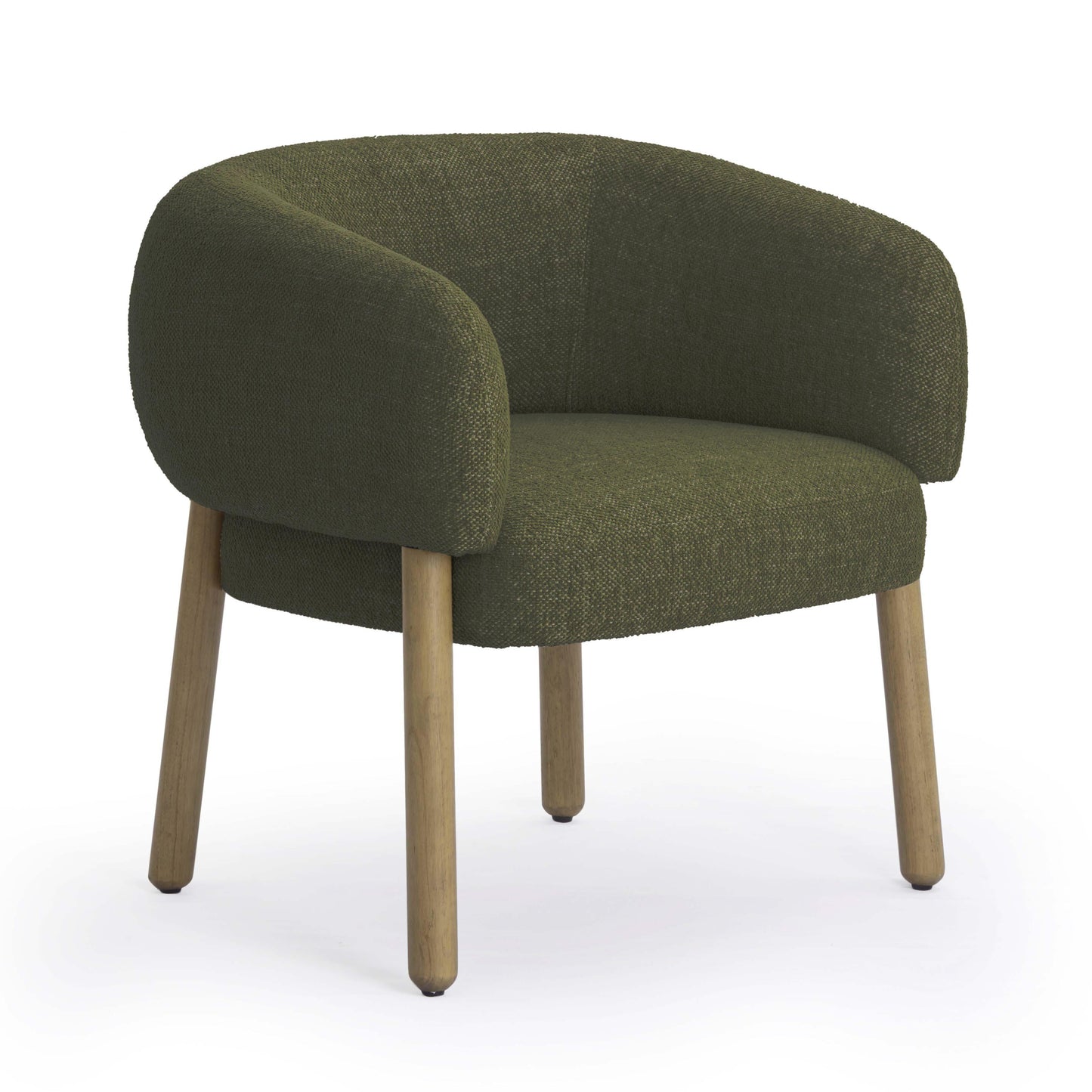 Foxy Textured Performance Fabric Accent Chair Olive Green by Tov Furniture
