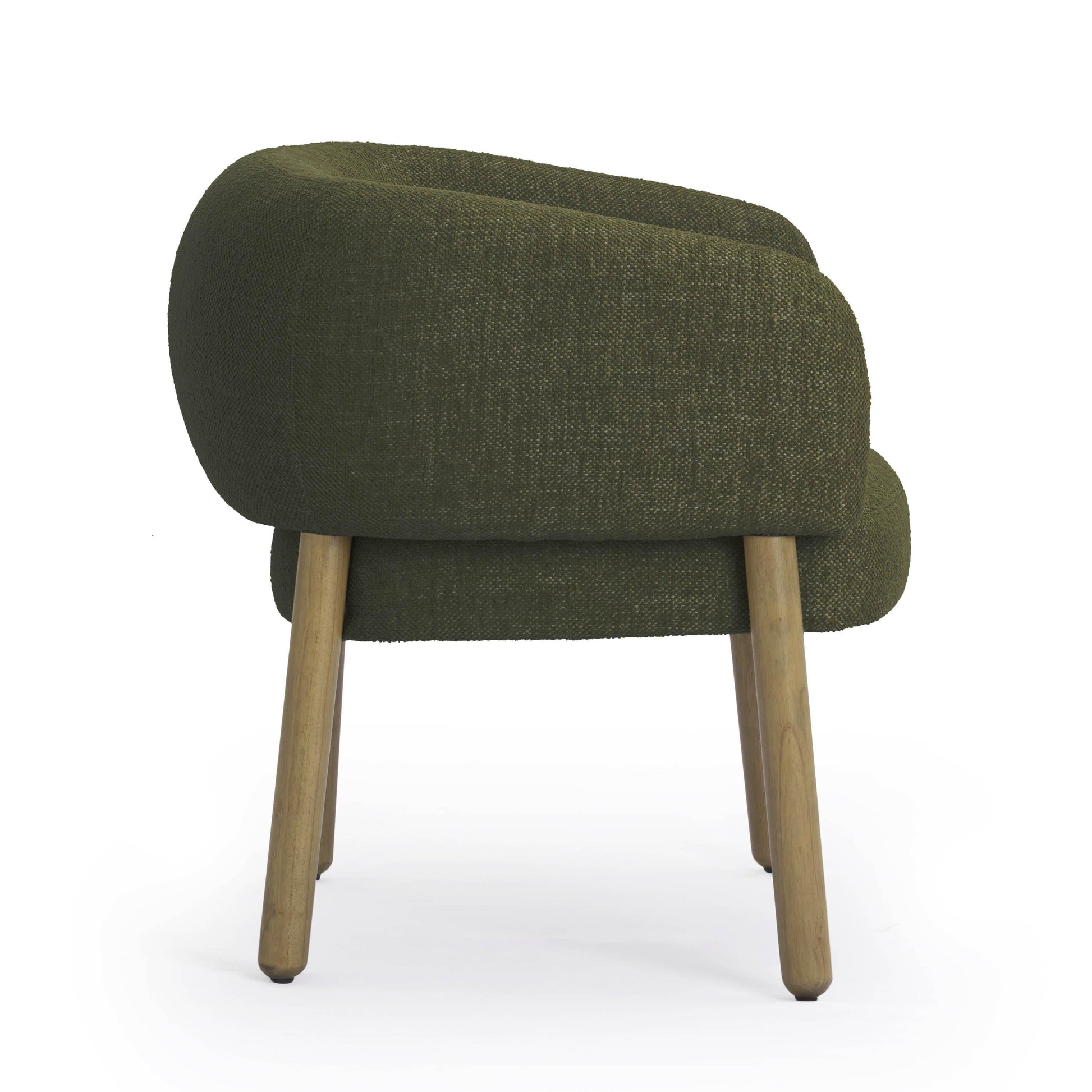 Foxy Textured Performance Fabric Accent Chair Olive Green by Tov Furniture