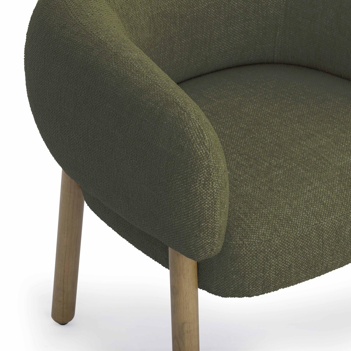 Foxy Textured Performance Fabric Accent Chair Olive Green by Tov Furniture