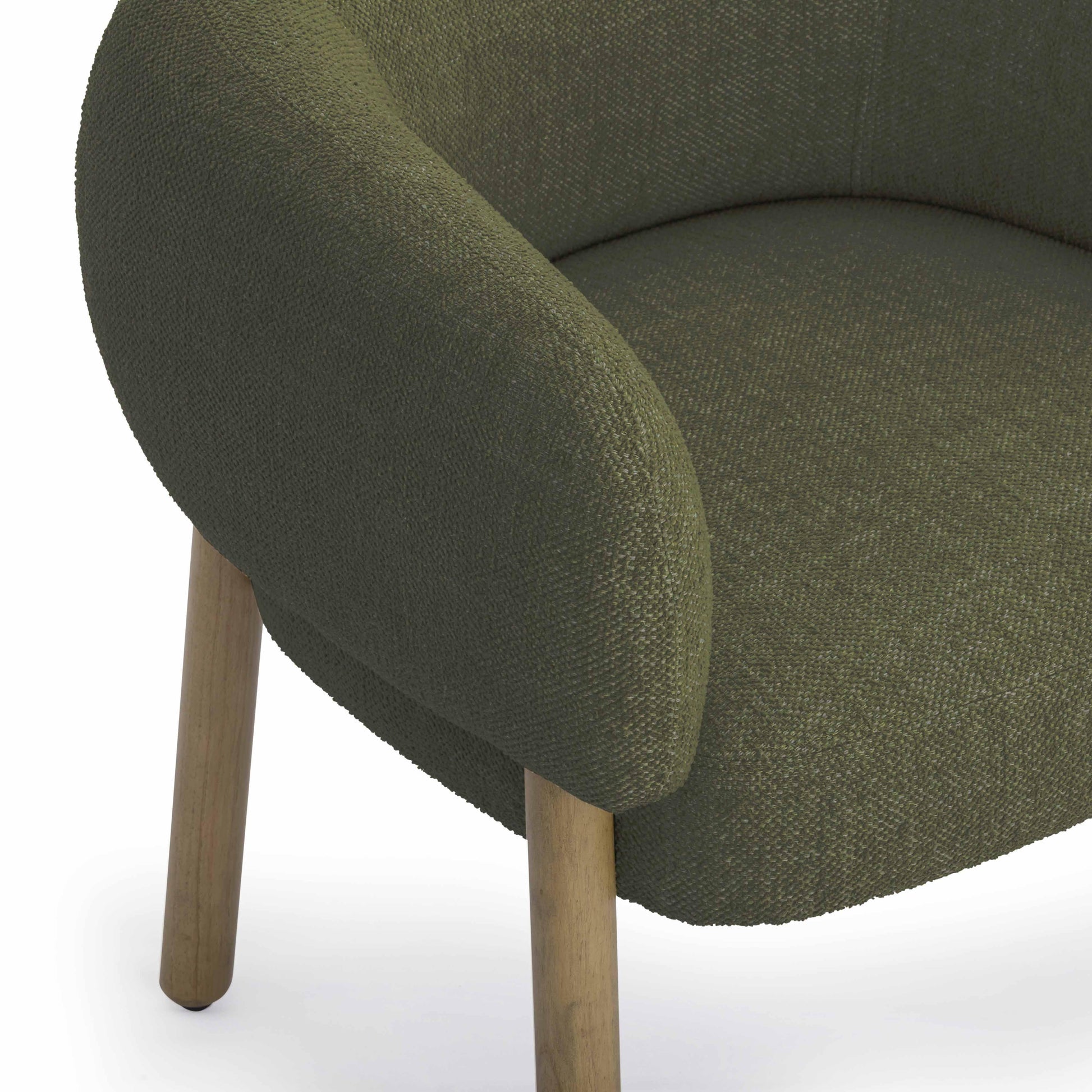 Foxy Textured Performance Fabric Accent Chair Olive Green by Tov Furniture
