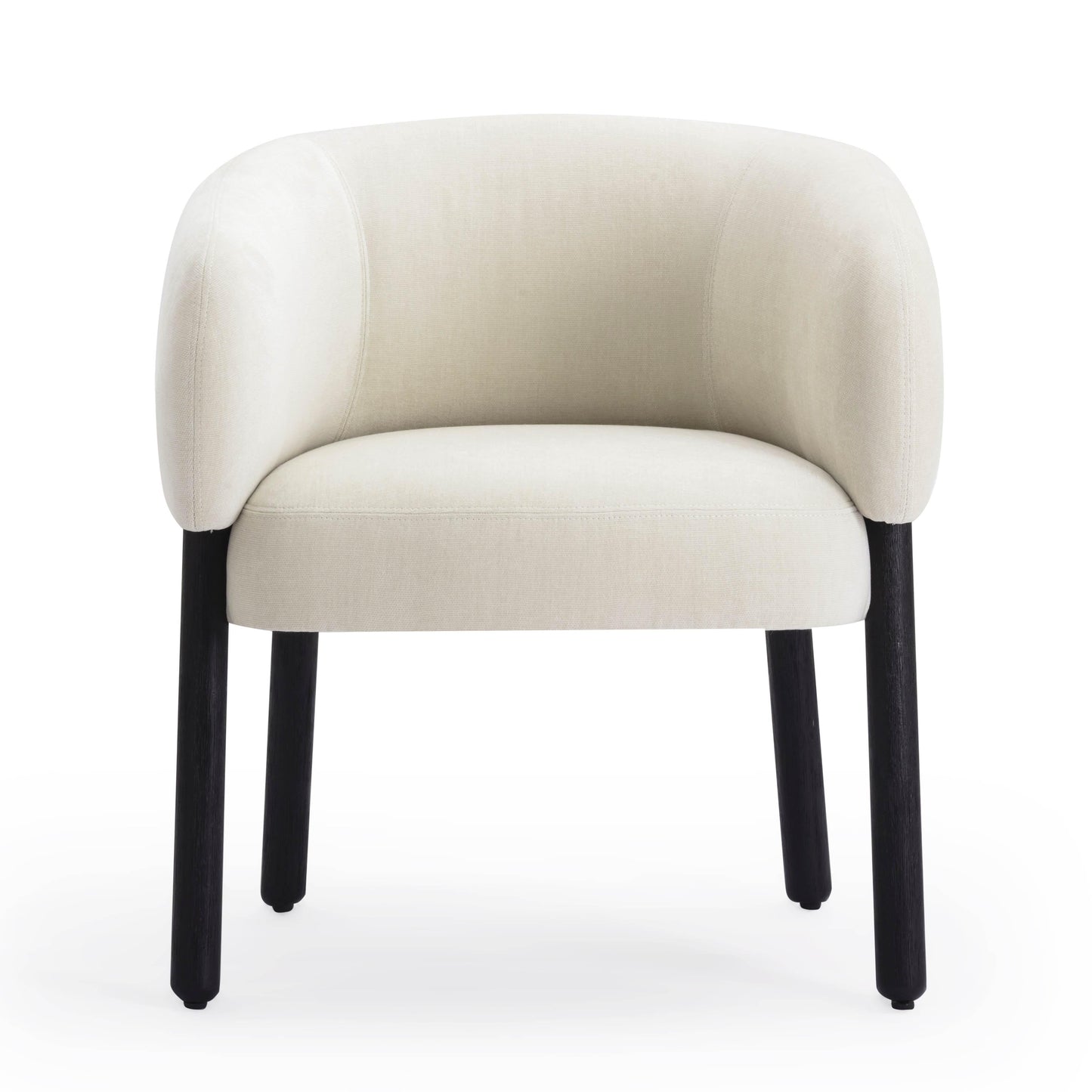 Foxy Cream Performance Basketweave Chenille Accent Chair Cream by Tov Furniture