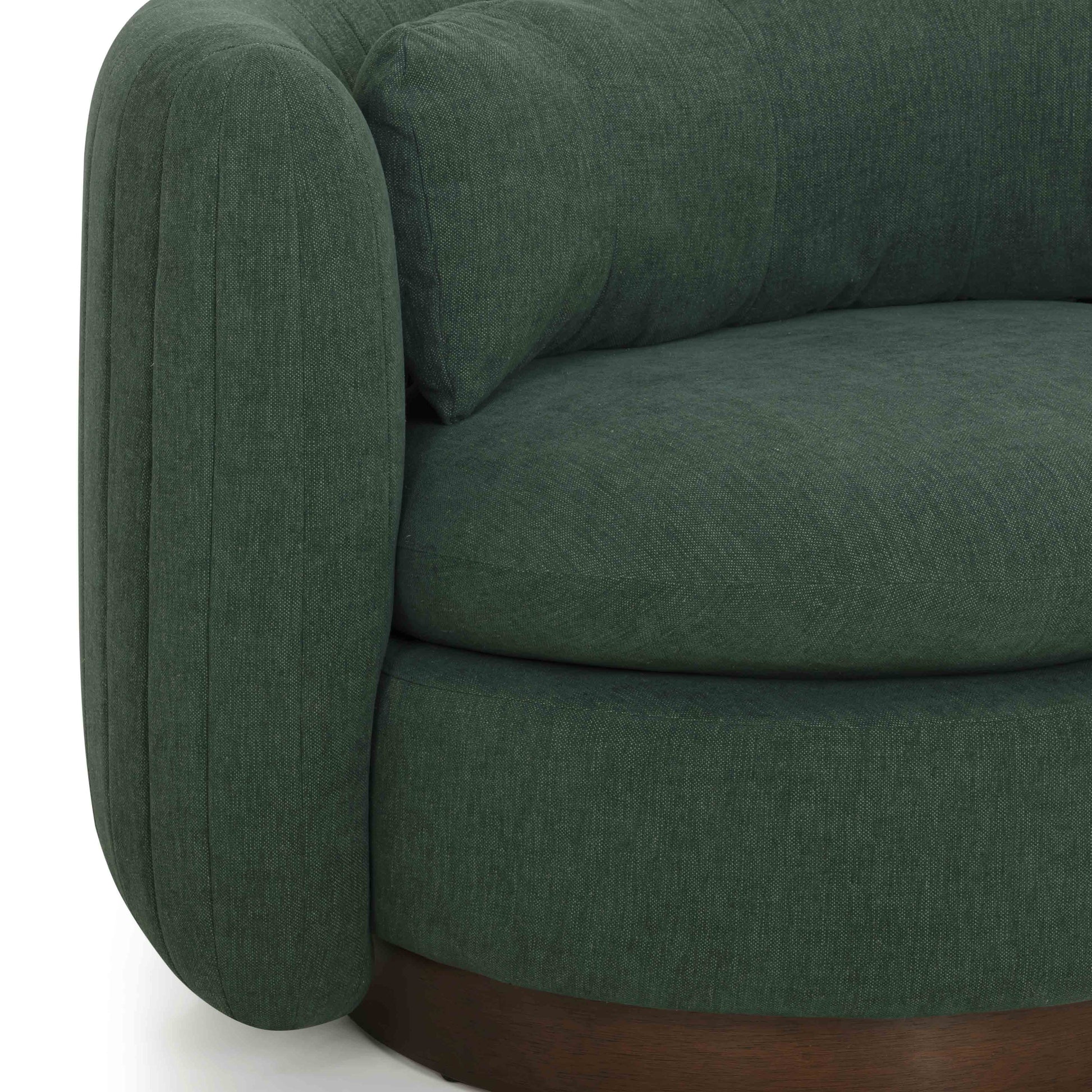 Nura Contract-Grade Chenille Swivel Accent Chair Forest Green by Tov Furniture