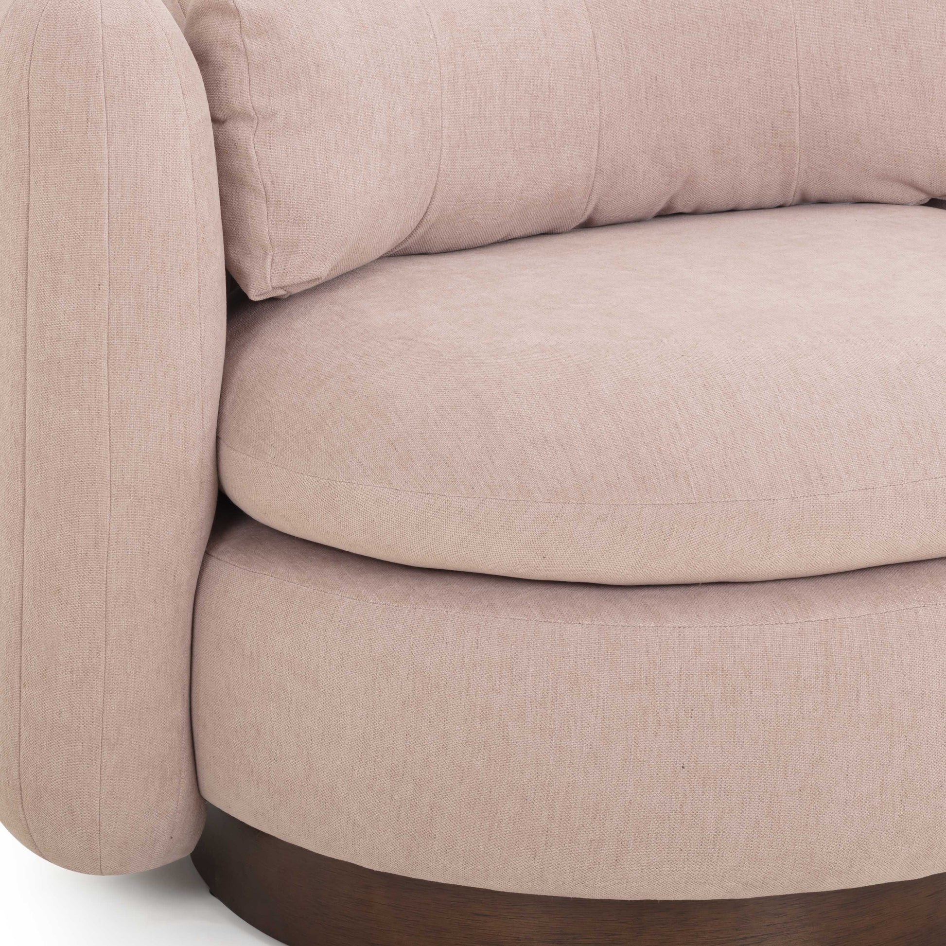 Nura Contract-Grade Chenille Swivel Accent Chair Pink by Tov Furniture