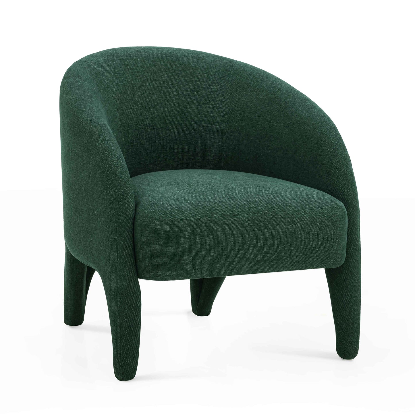 Kris Contract-Grade Chenille Accent Chair Forest Green by Tov Furniture