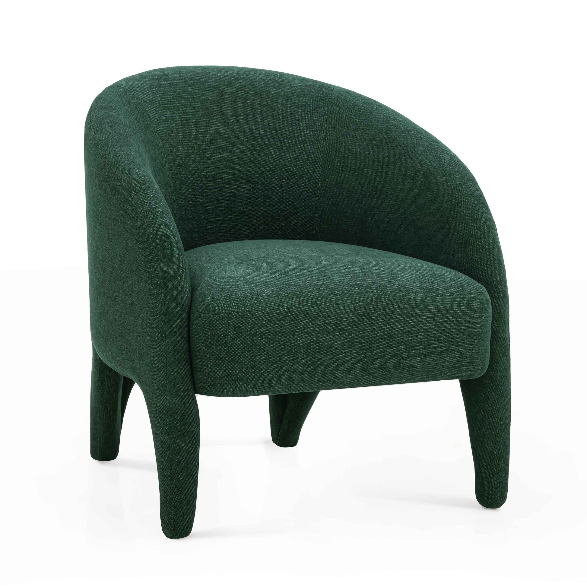 Kris Contract-Grade Chenille Accent Chair Forest Green by Tov Furniture