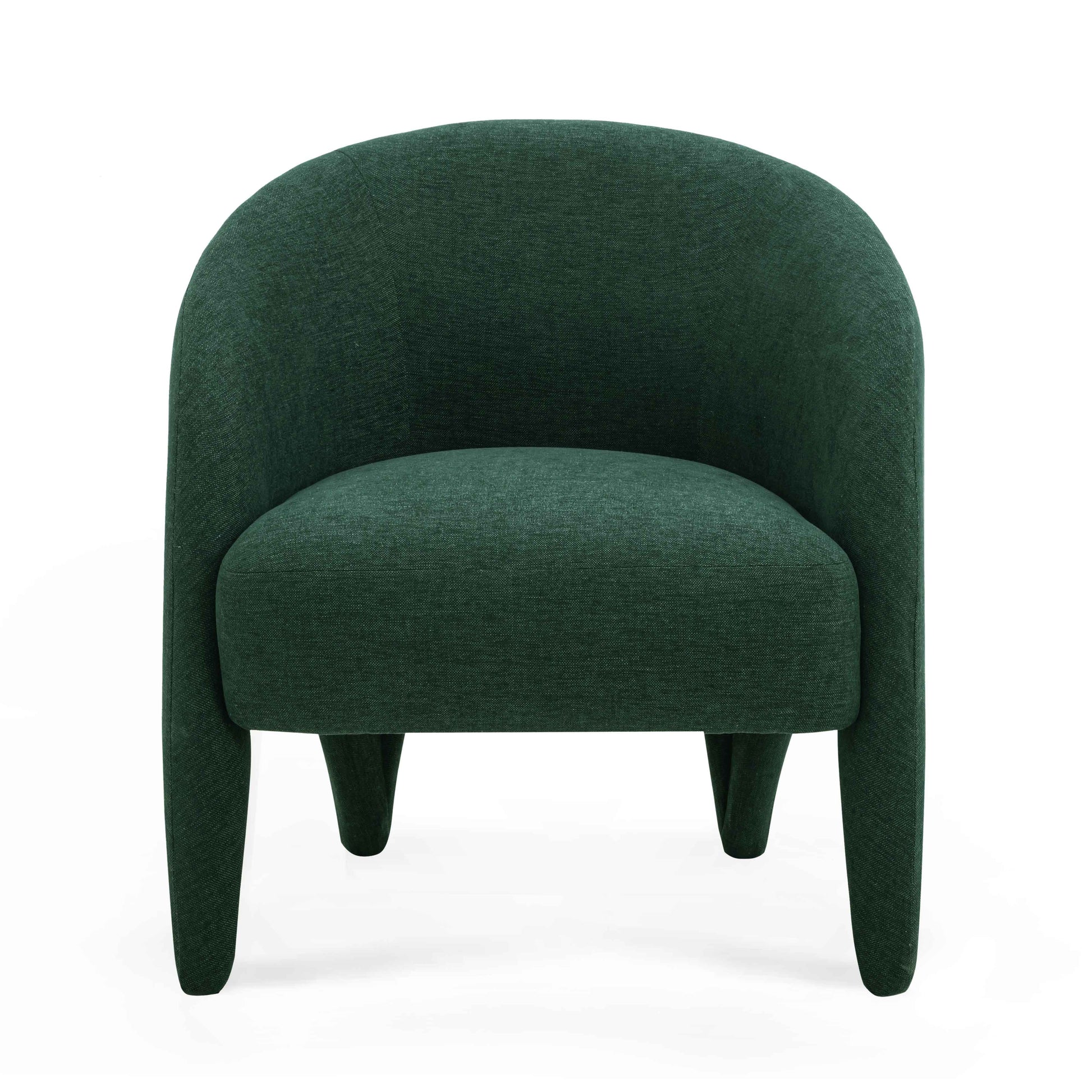 Kris Contract-Grade Chenille Accent Chair Forest Green by Tov Furniture
