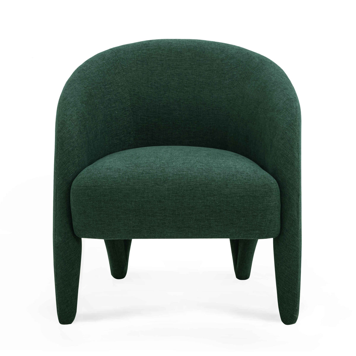 Kris Forest Green Contract-Grade Chenille Accent Chair by TOV Furniture – photo 3 of 7