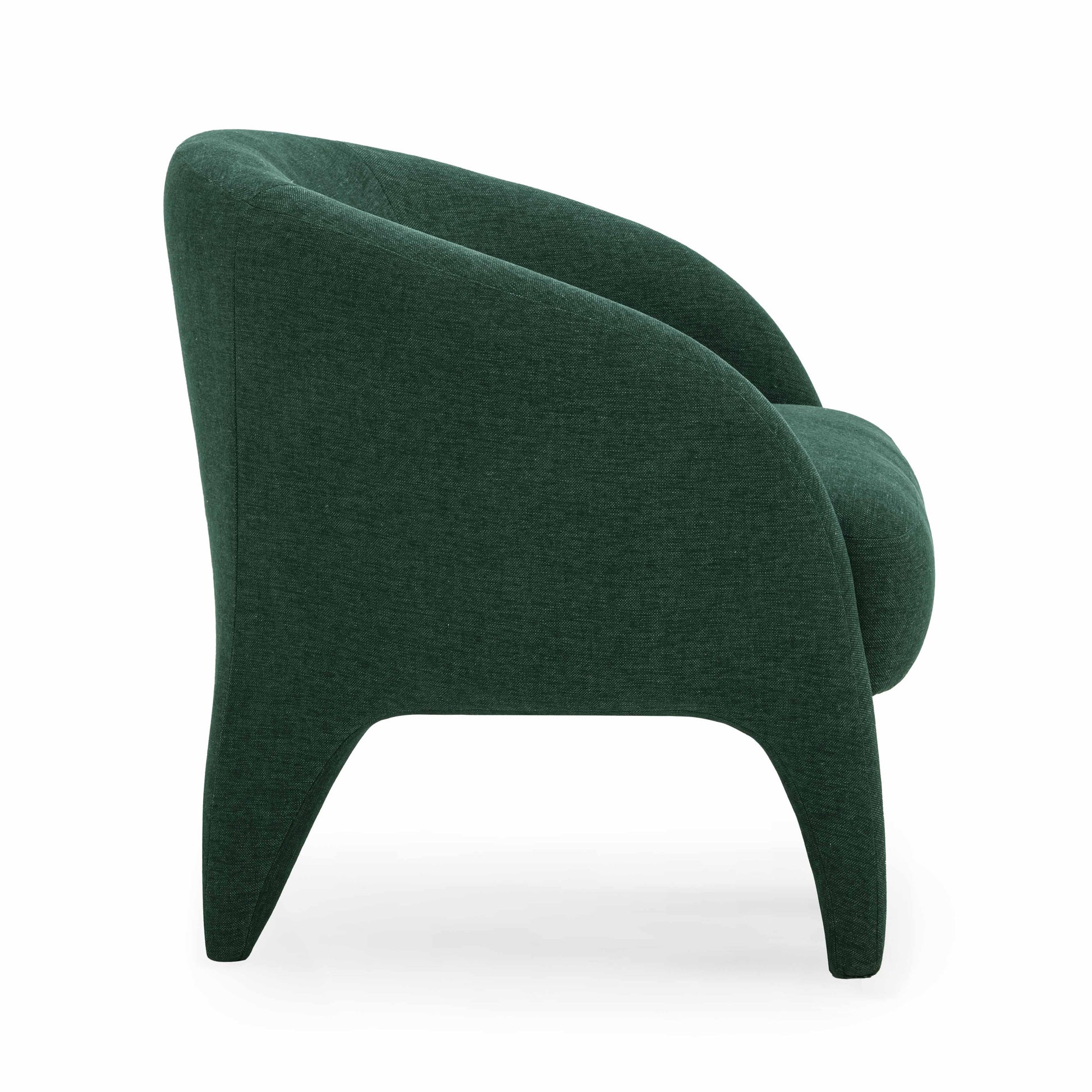 Kris Contract-Grade Chenille Accent Chair Forest Green by Tov Furniture