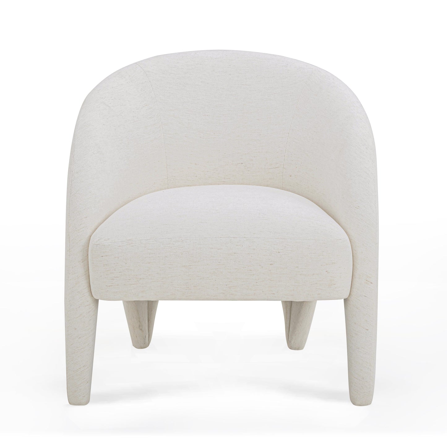 Kris Contract-Grade Chenille Accent Chair Cream by Tov Furniture