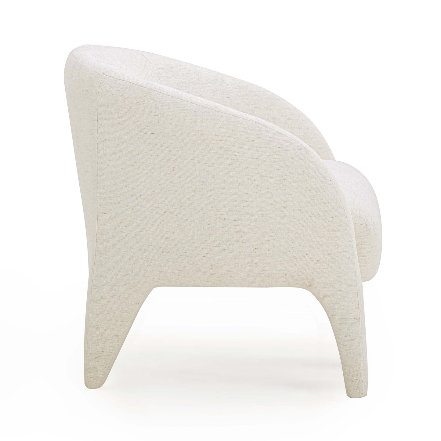 Kris Contract-Grade Chenille Accent Chair Cream by Tov Furniture