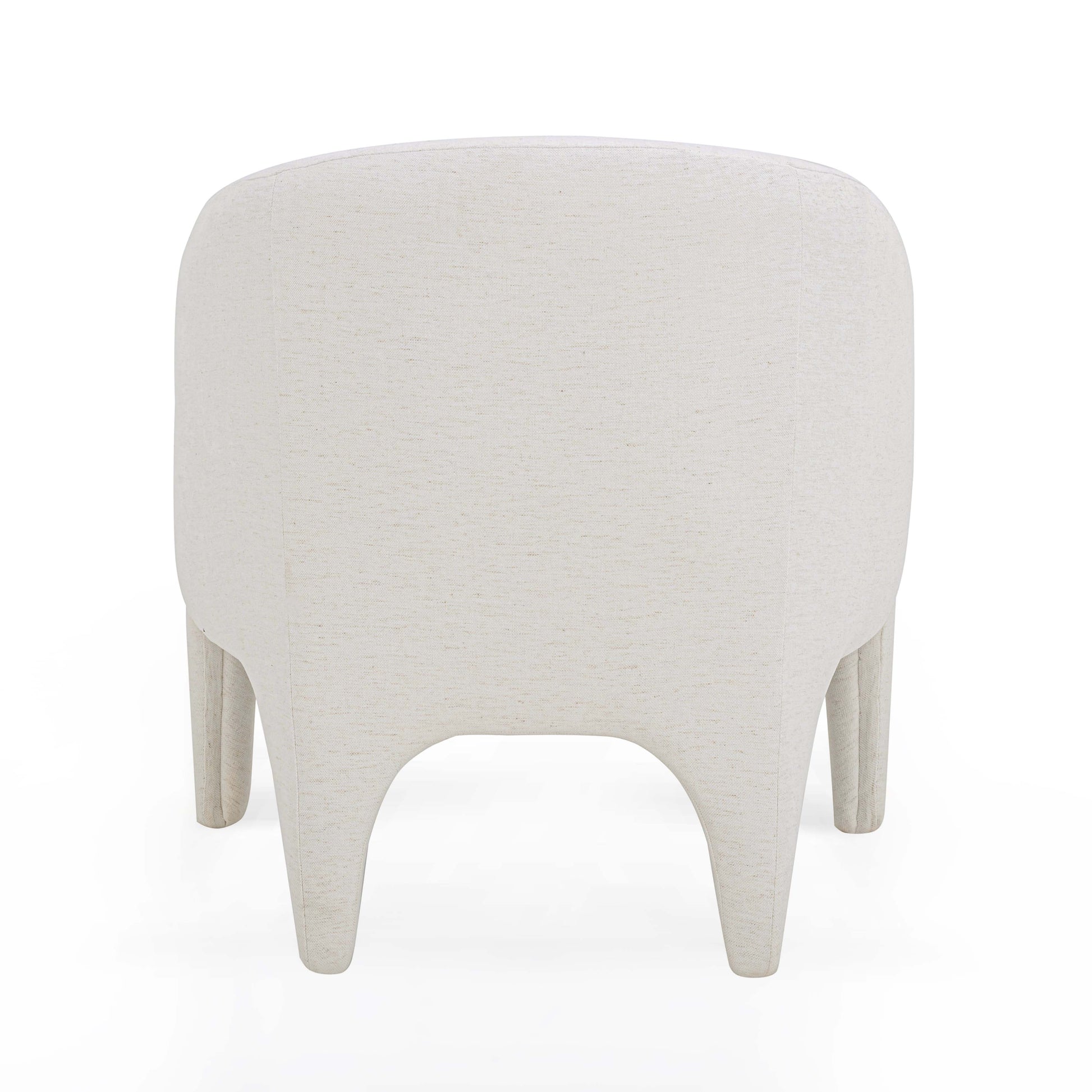 Kris Contract-Grade Chenille Accent Chair Cream by Tov Furniture