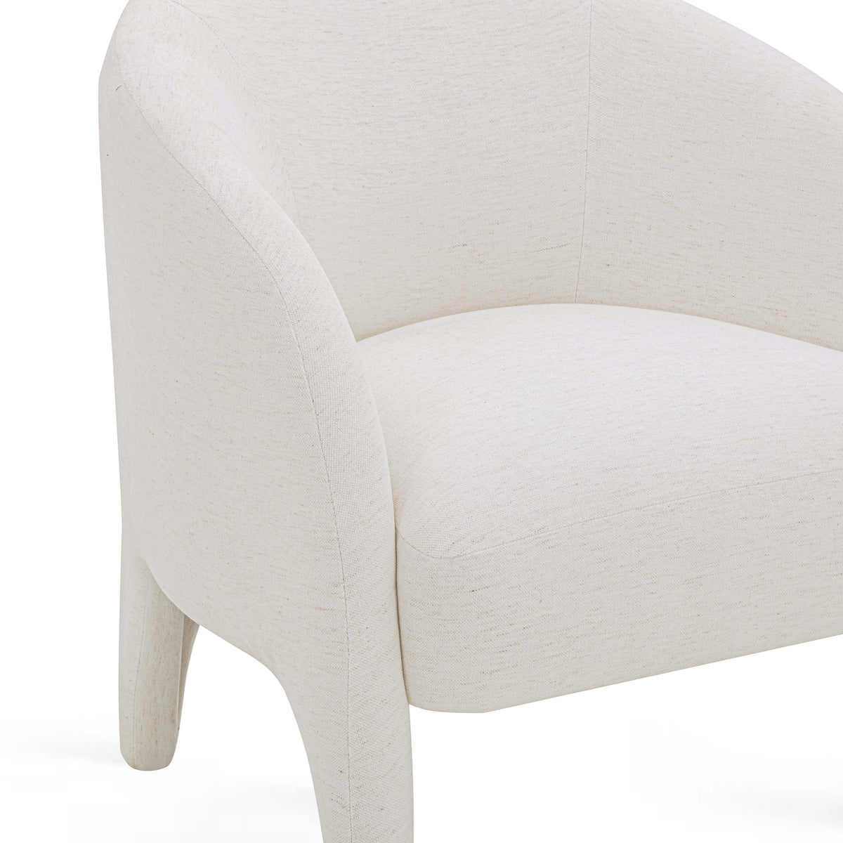 Kris Cream Contract-Grade Chenille Accent Chair by TOV Furniture – photo 6 of 7