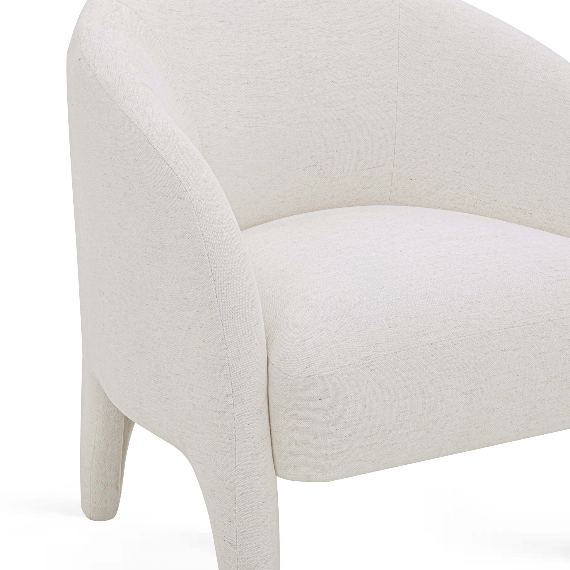 Kris Contract-Grade Chenille Accent Chair Cream by Tov Furniture