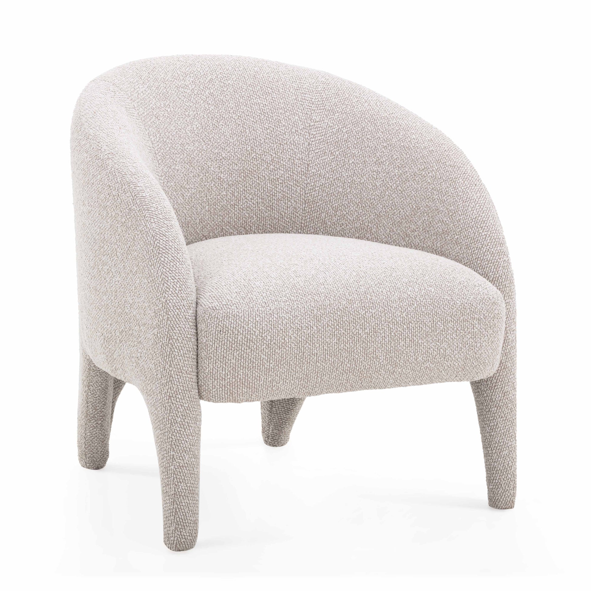 Kris Warm Grey Performance Boucle Accent Chair Warm Grey by Tov Furniture