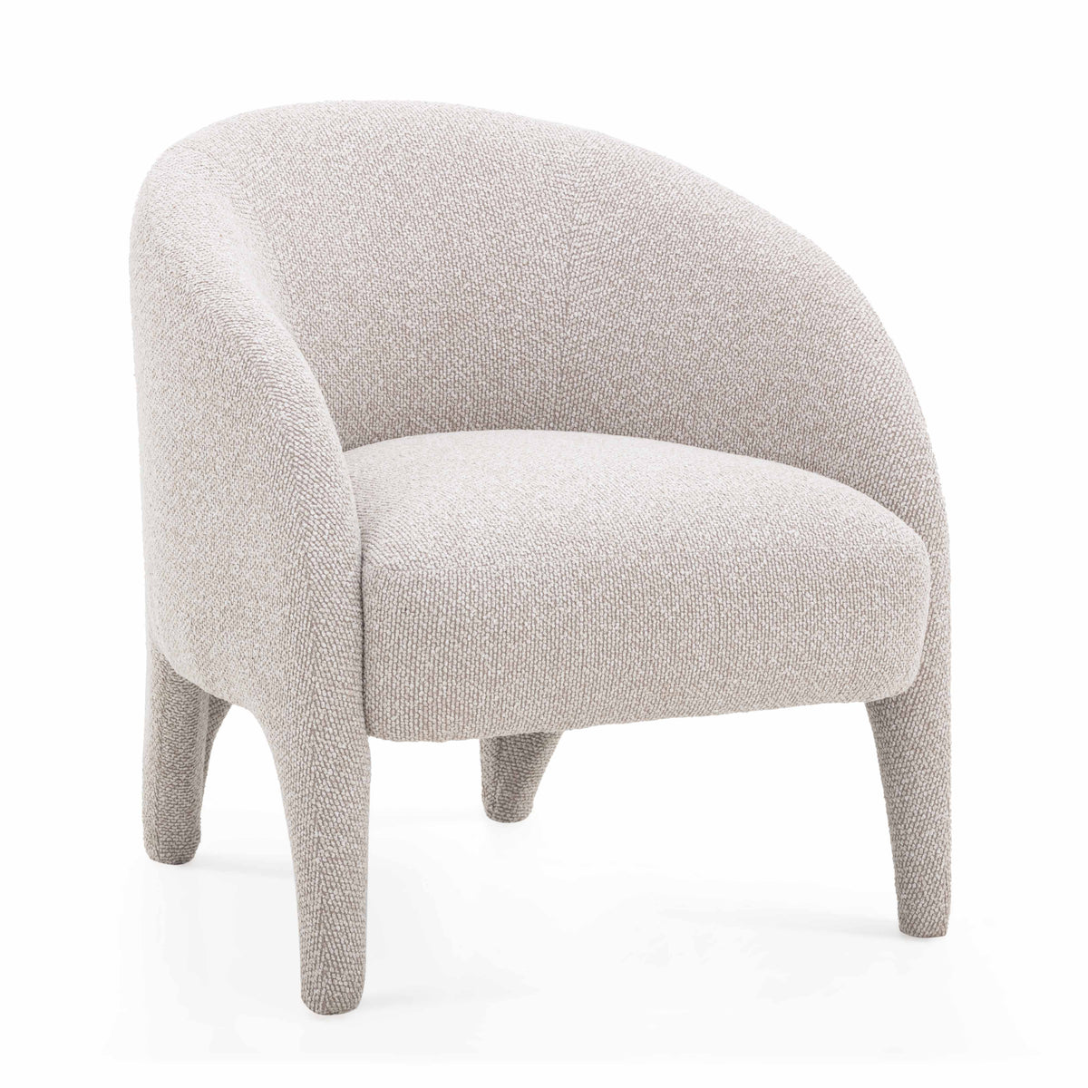 Kris Warm Grey Performance Boucle Accent Chair by TOV Furniture – photo 1 of 7