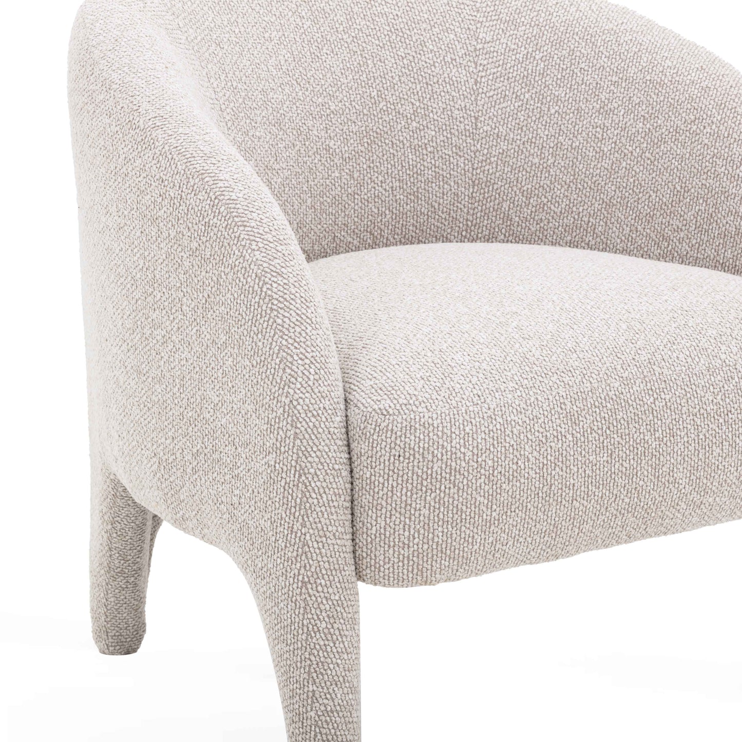 Kris Warm Grey Performance Boucle Accent Chair Warm Grey by Tov Furniture