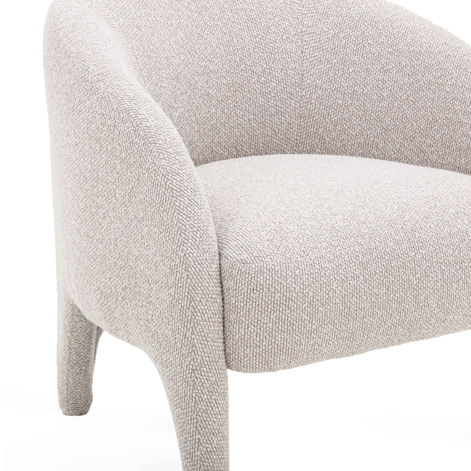 Kris Warm Grey Performance Boucle Accent Chair Warm Grey by Tov Furniture
