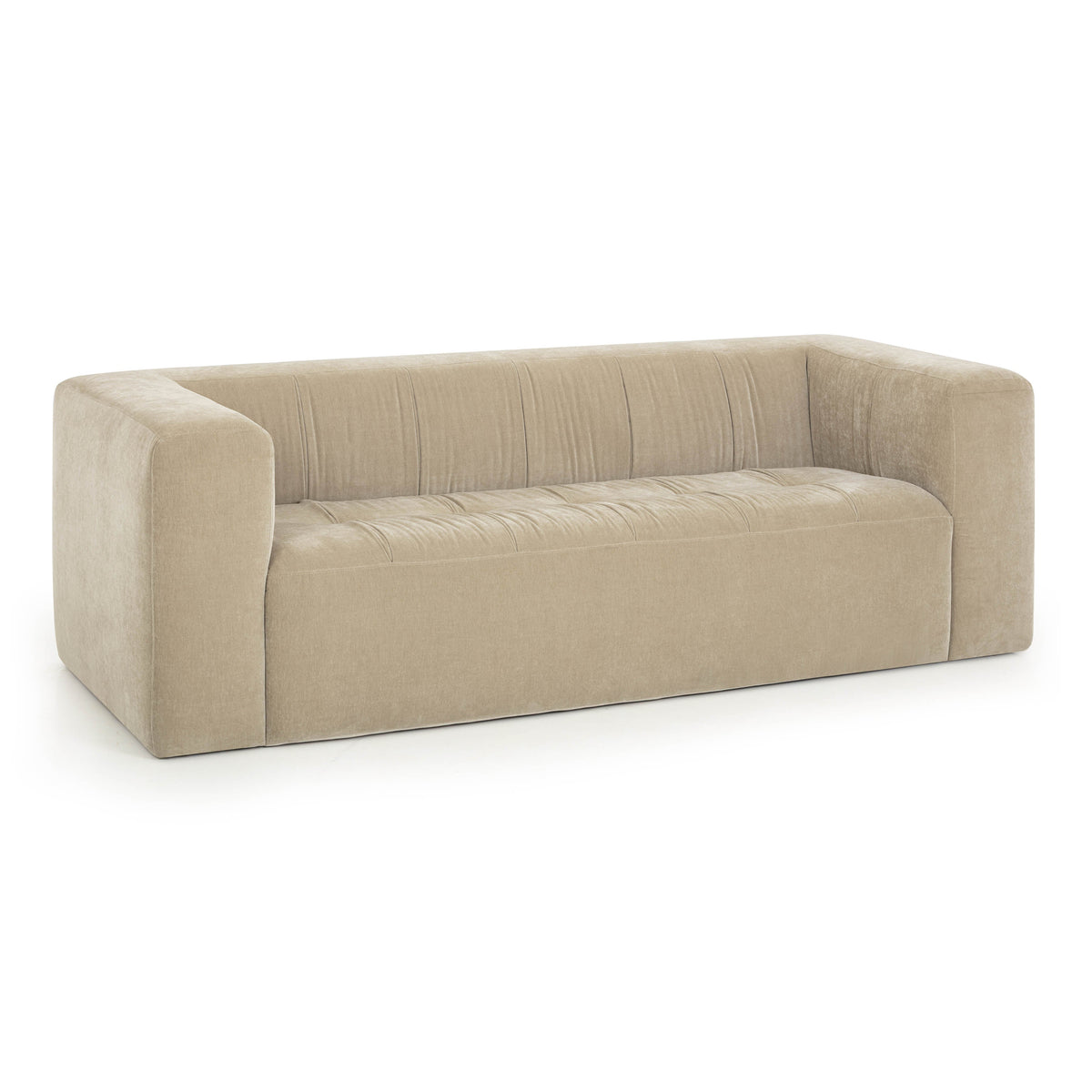 Alder 89" Taupe Upcycled Contract-Grade Chenille Sofa by TOV Furniture – photo 3 of 8