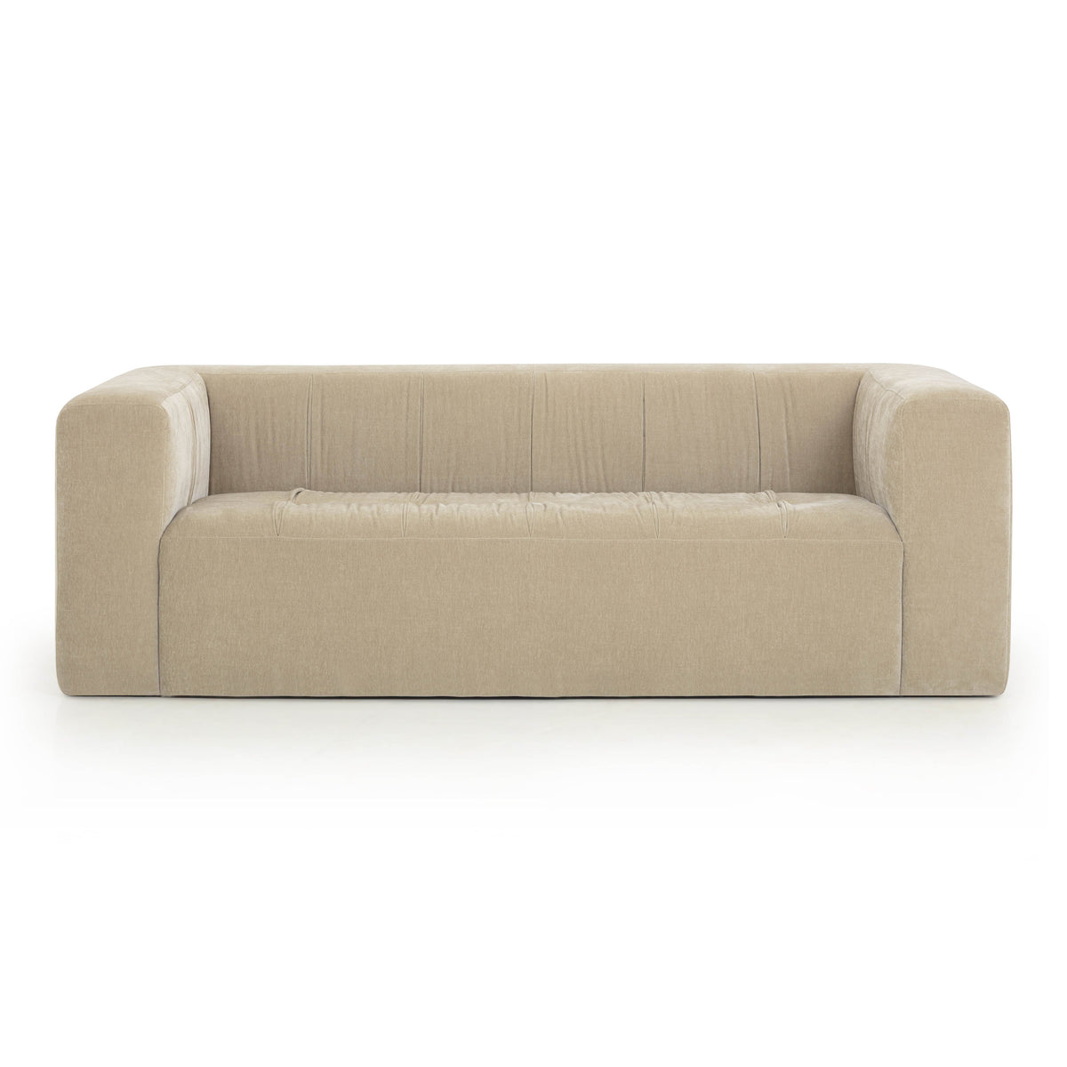Alder 89" Taupe Upcycled Contract-Grade Chenille Sofa by TOV Furniture – photo 1 of 8