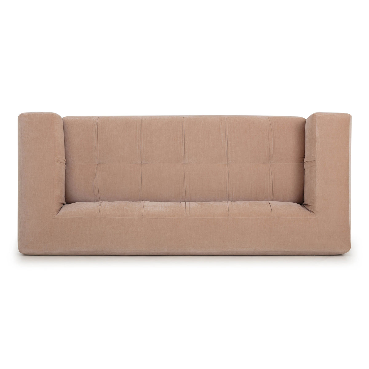 Alder 89" Peach Upcycled Contract-Grade Chenille Sofa by TOV Furniture – photo 6 of 8