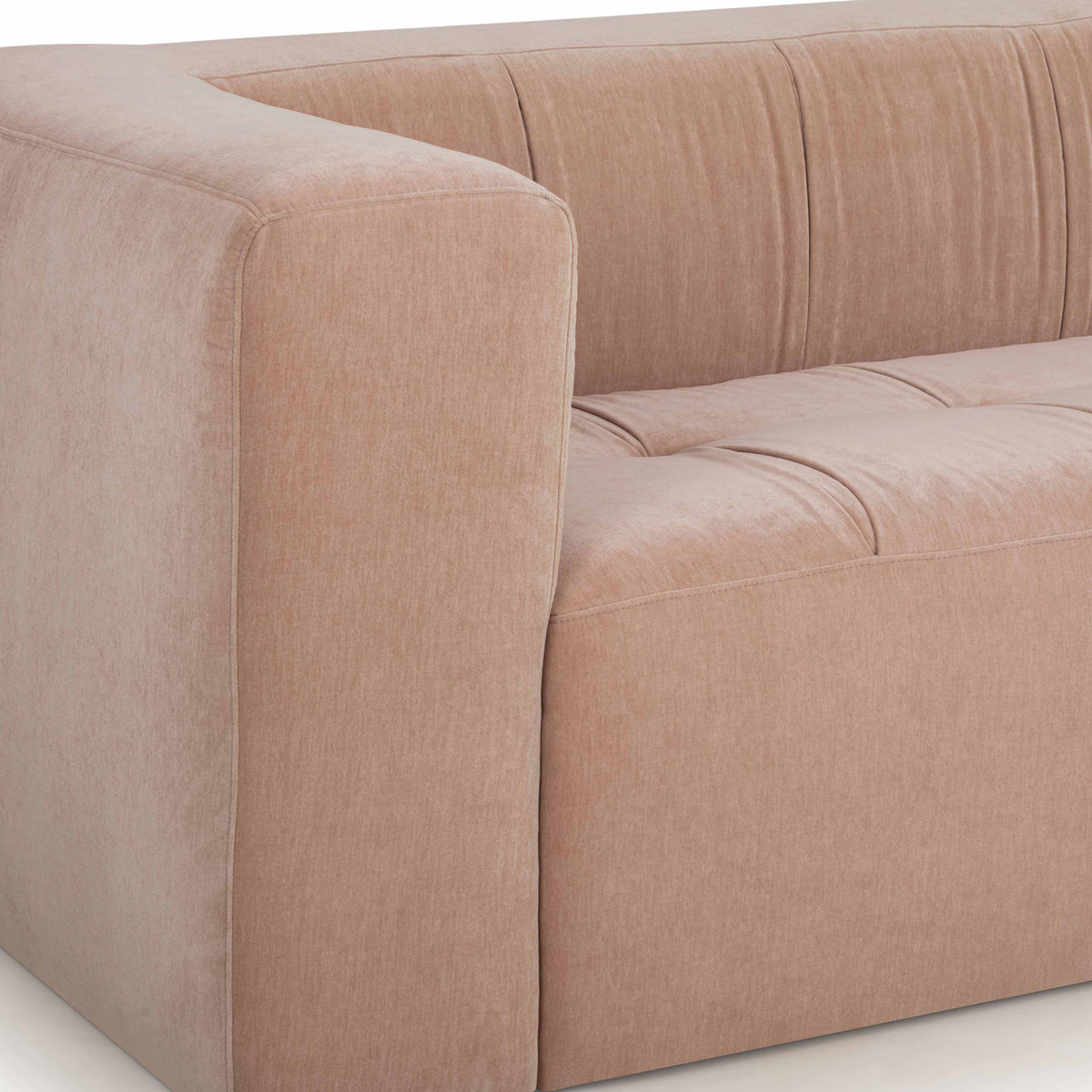 Alder 89" Peach Upcycled Contract-Grade Chenille Sofa by TOV Furniture – photo 7 of 8