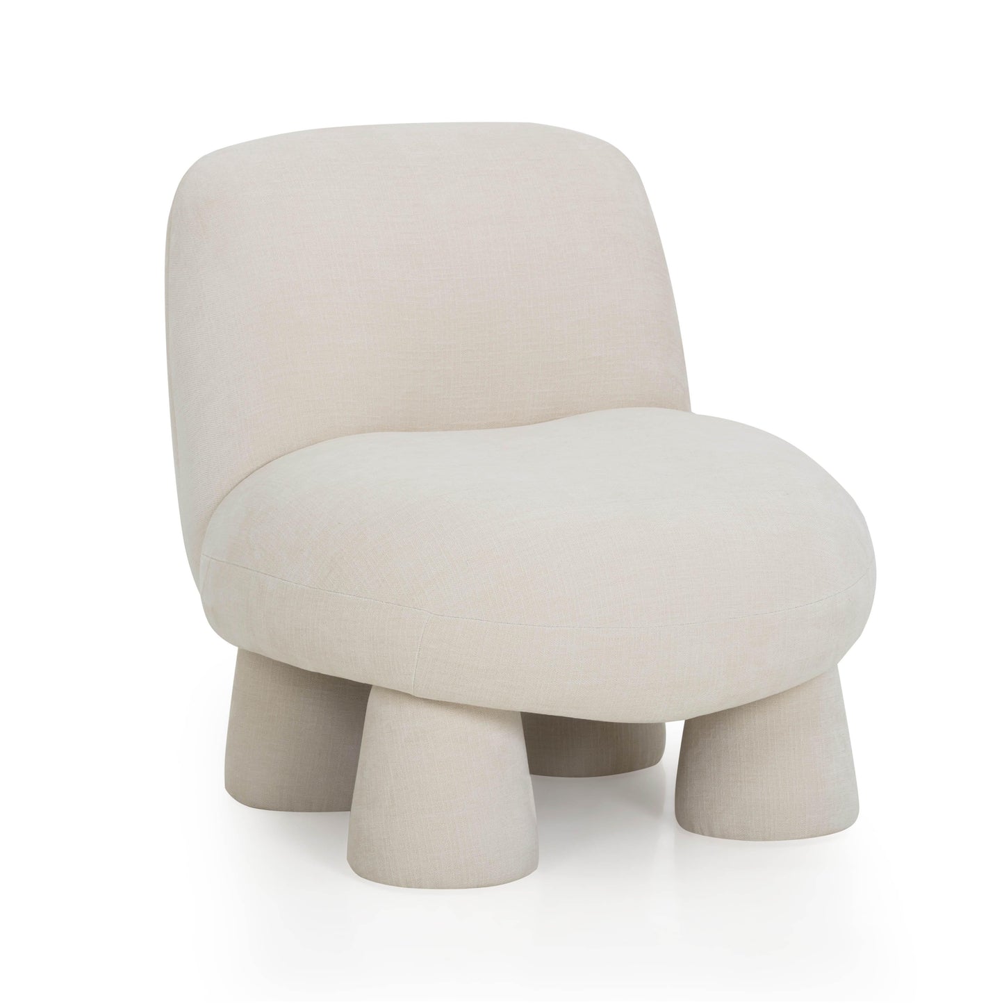 Stomp Upcycled Performance Chenille Accent Chair Cream by Tov Furniture