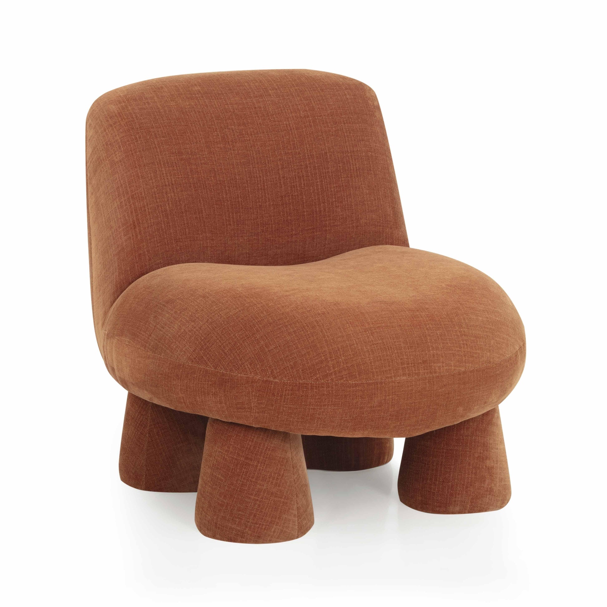 Stomp Upcycled Performance Chenille Accent Chair Rust by Tov Furniture
