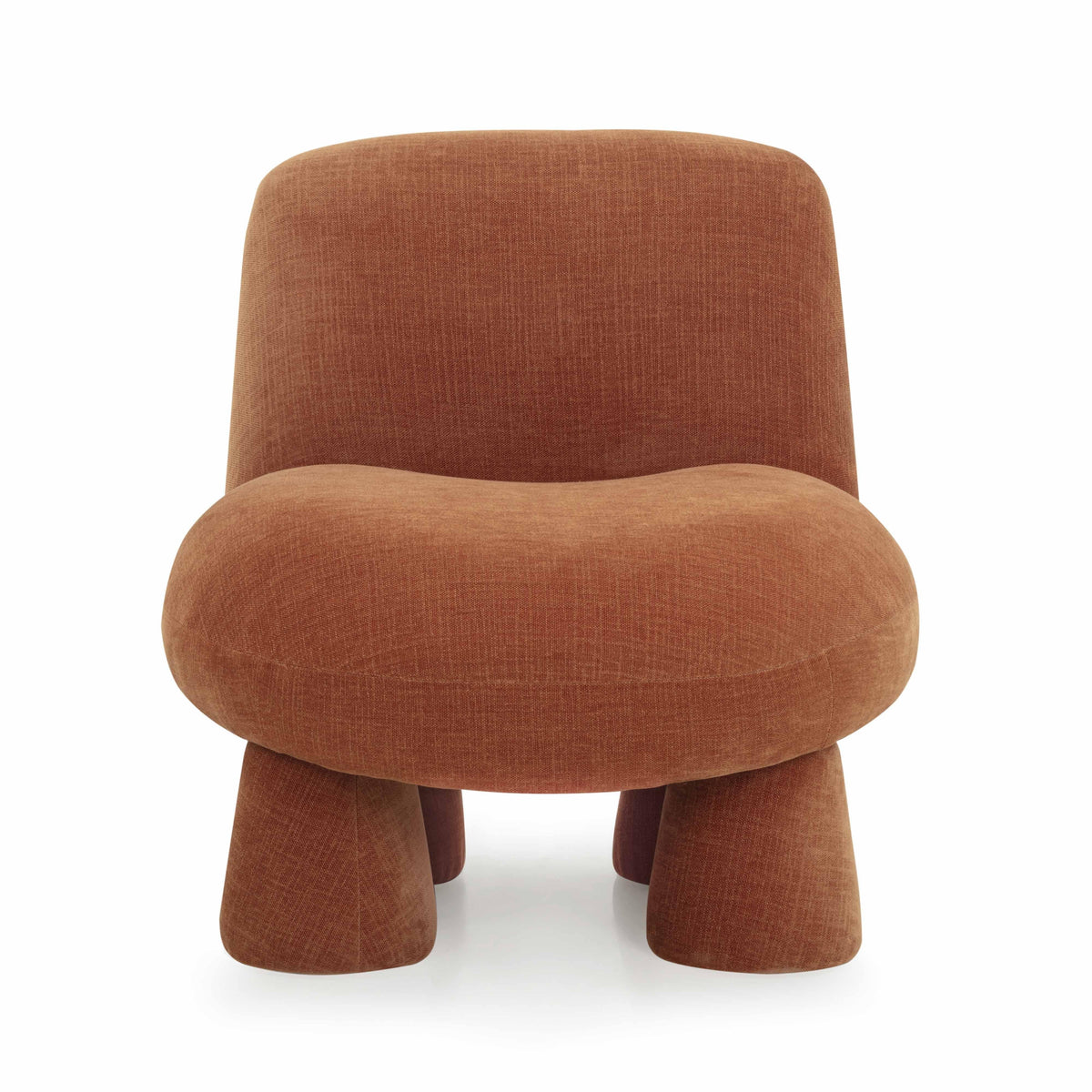Stomp Upcycled Performance Chenille Accent Chair in Rust by TOV Furniture – photo 2 of 6