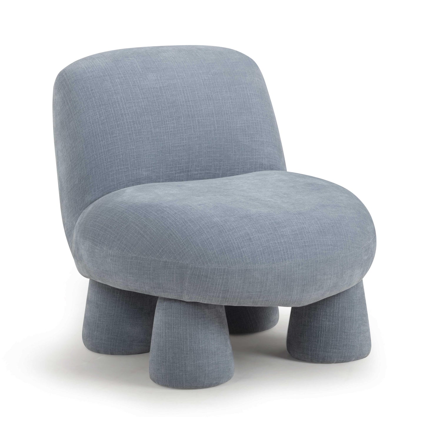 Stomp Upcycled Performance Chenille Accent Chair Blue by Tov Furniture
