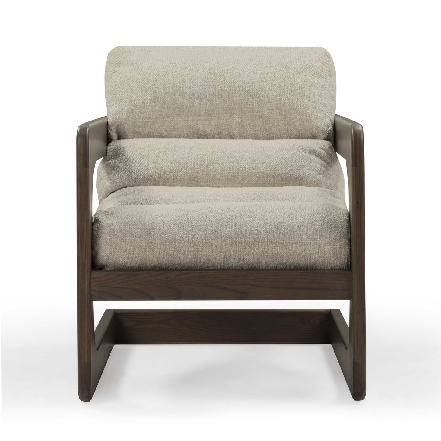 Palma Textured Contract Grade Weave Fabric Accent Chair Cream by Tov Furniture