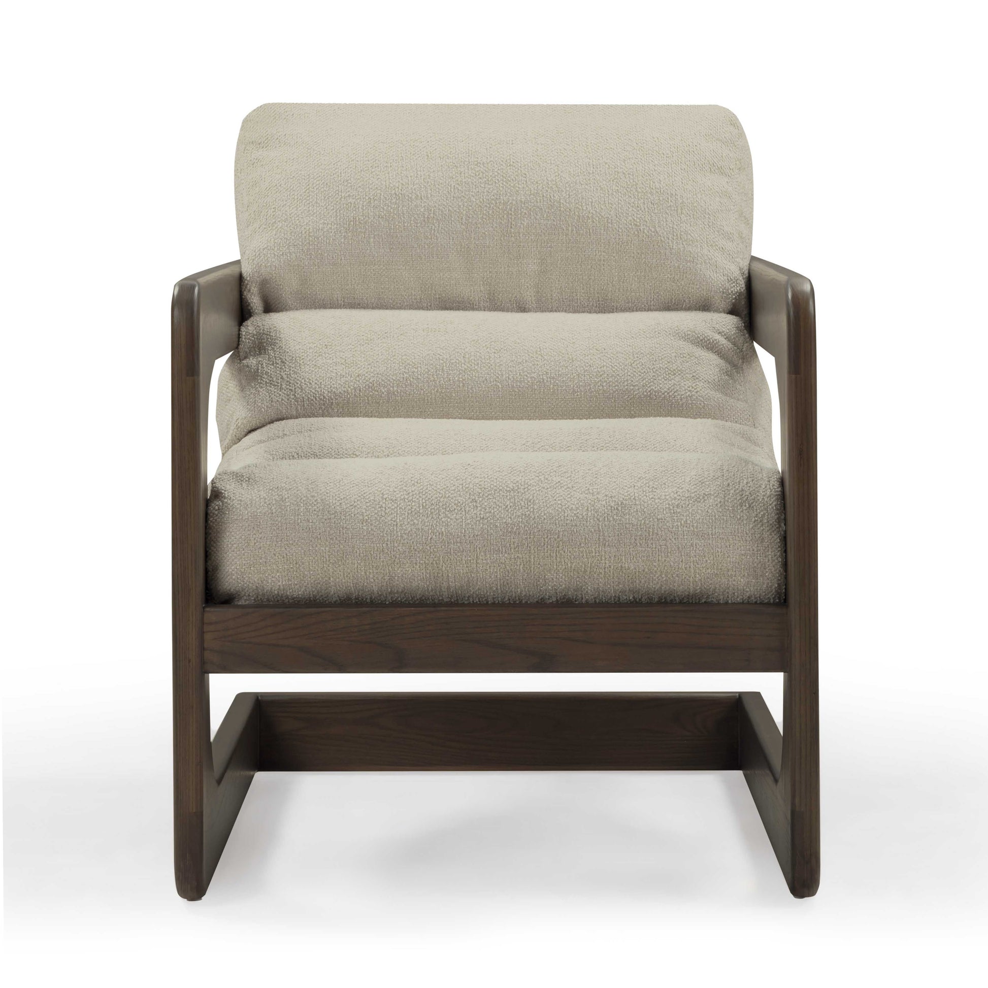 Palma Textured Contract Grade Weave Fabric Accent Chair Cream by Tov Furniture