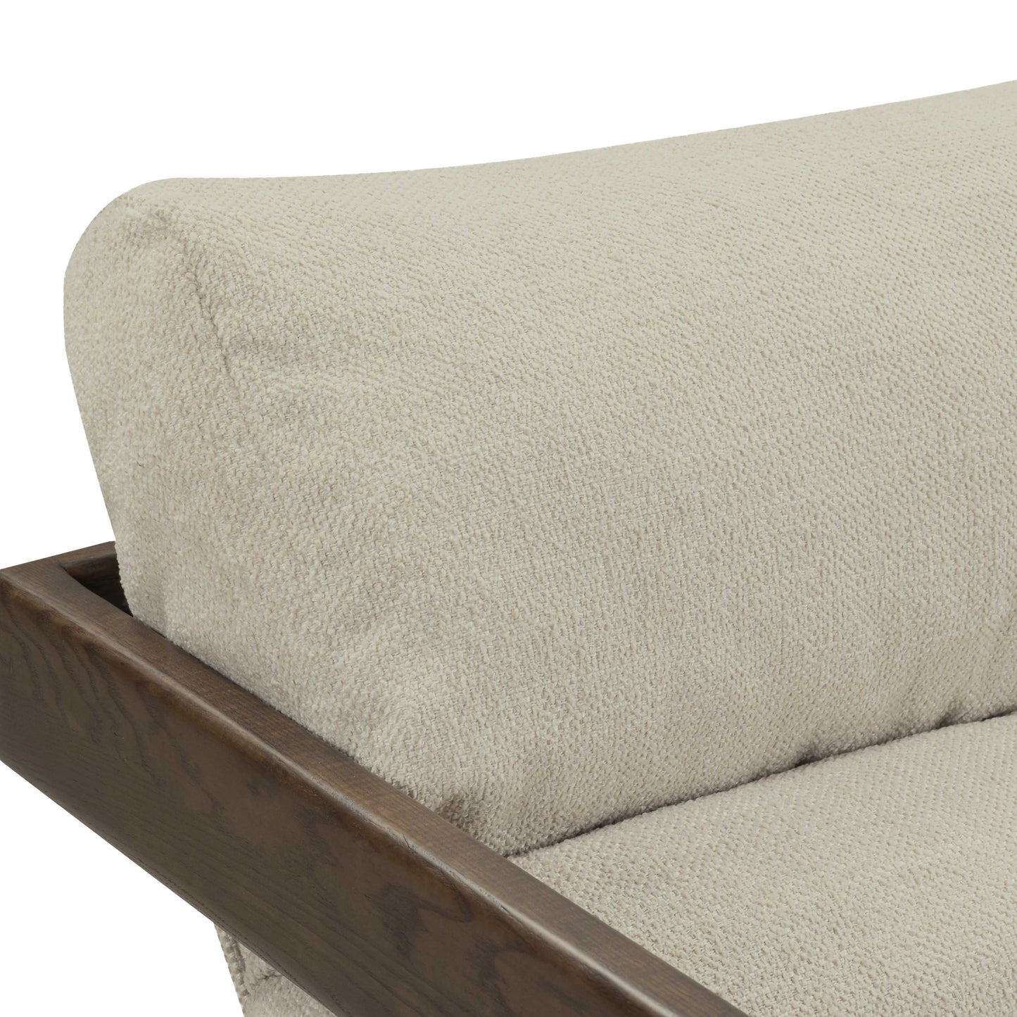 Palma Textured Contract Grade Weave Fabric Accent Chair Cream by Tov Furniture