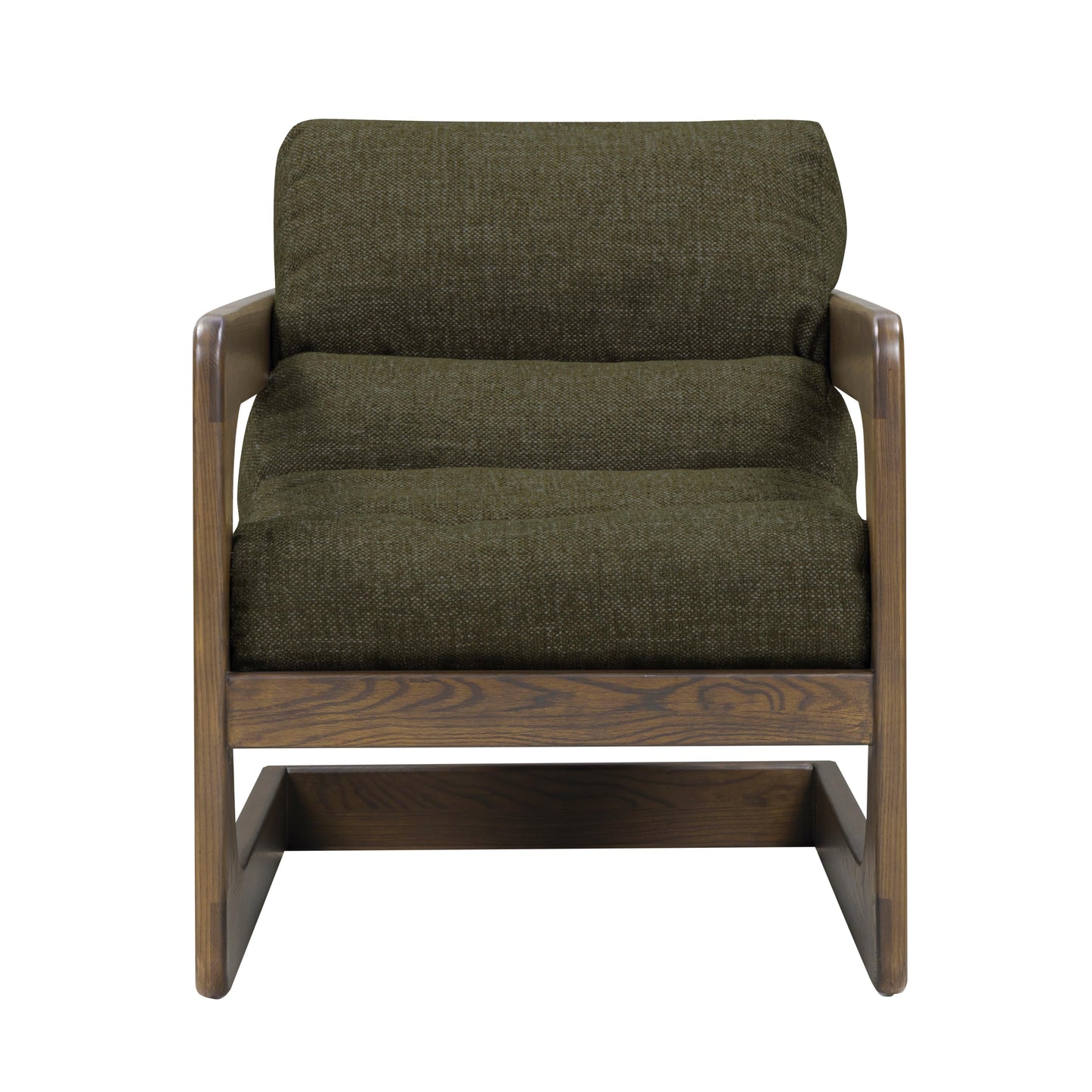 Palma Textured Contract Grade Weave Fabric Accent Chair Forest Green by Tov Furniture